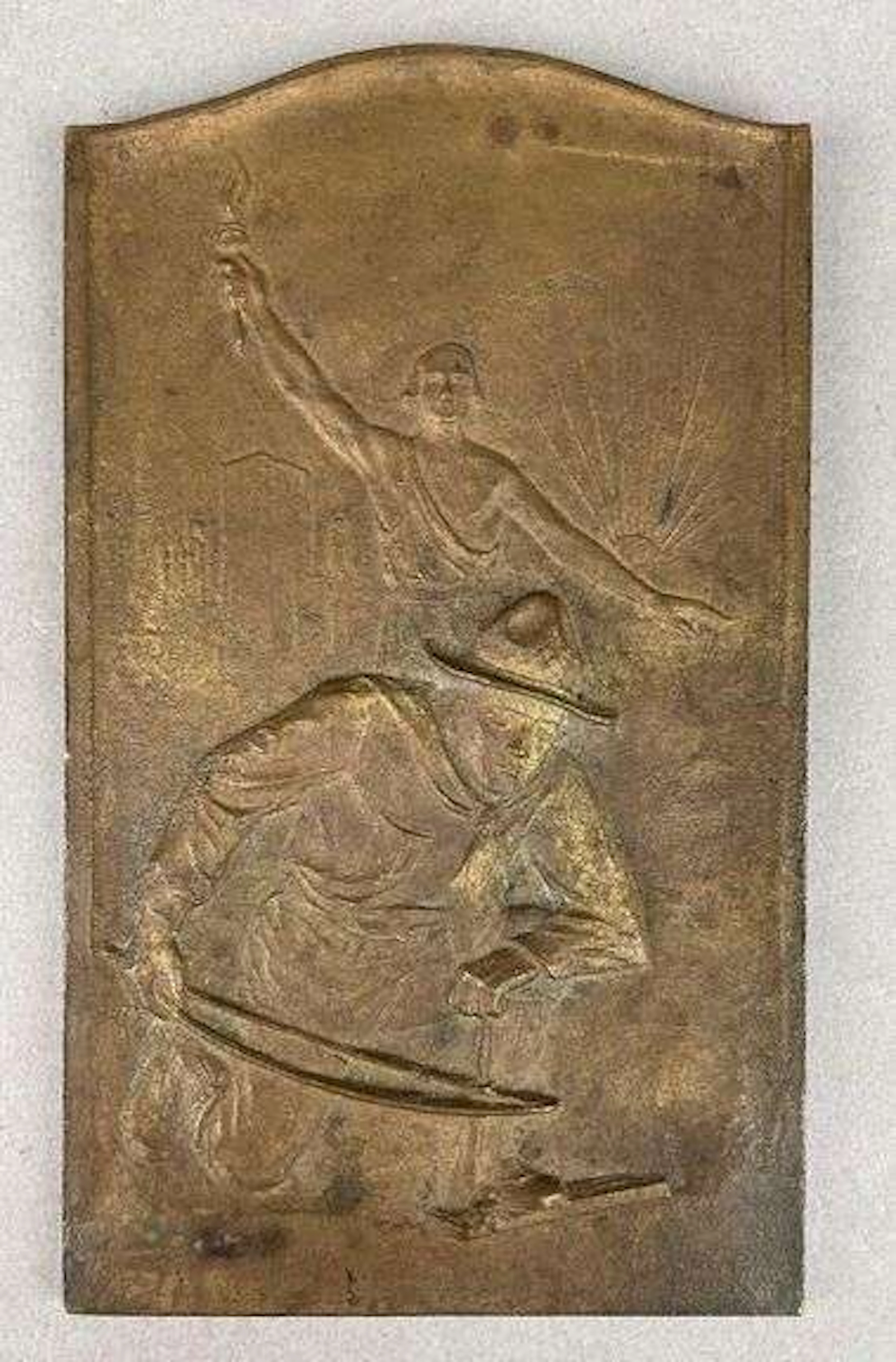 Vintage Brass Boy Scout Wall Plaque