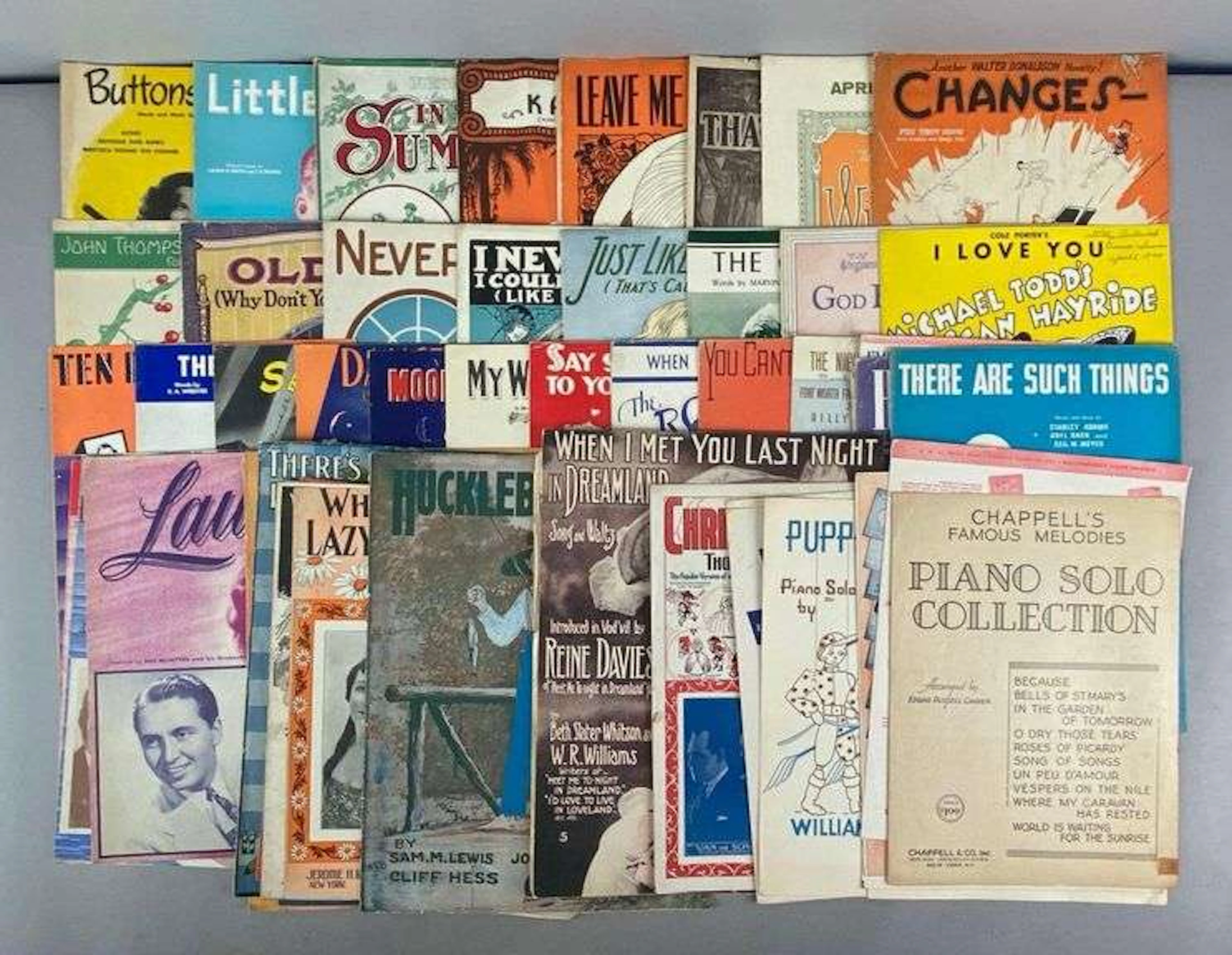 Group of Vintage Sheet Music Books