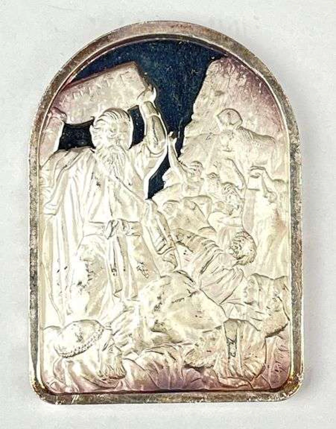 1978 The Hamilton Mint The Ten Commandments II oz .999 Fine Silver Ingot/ Bar