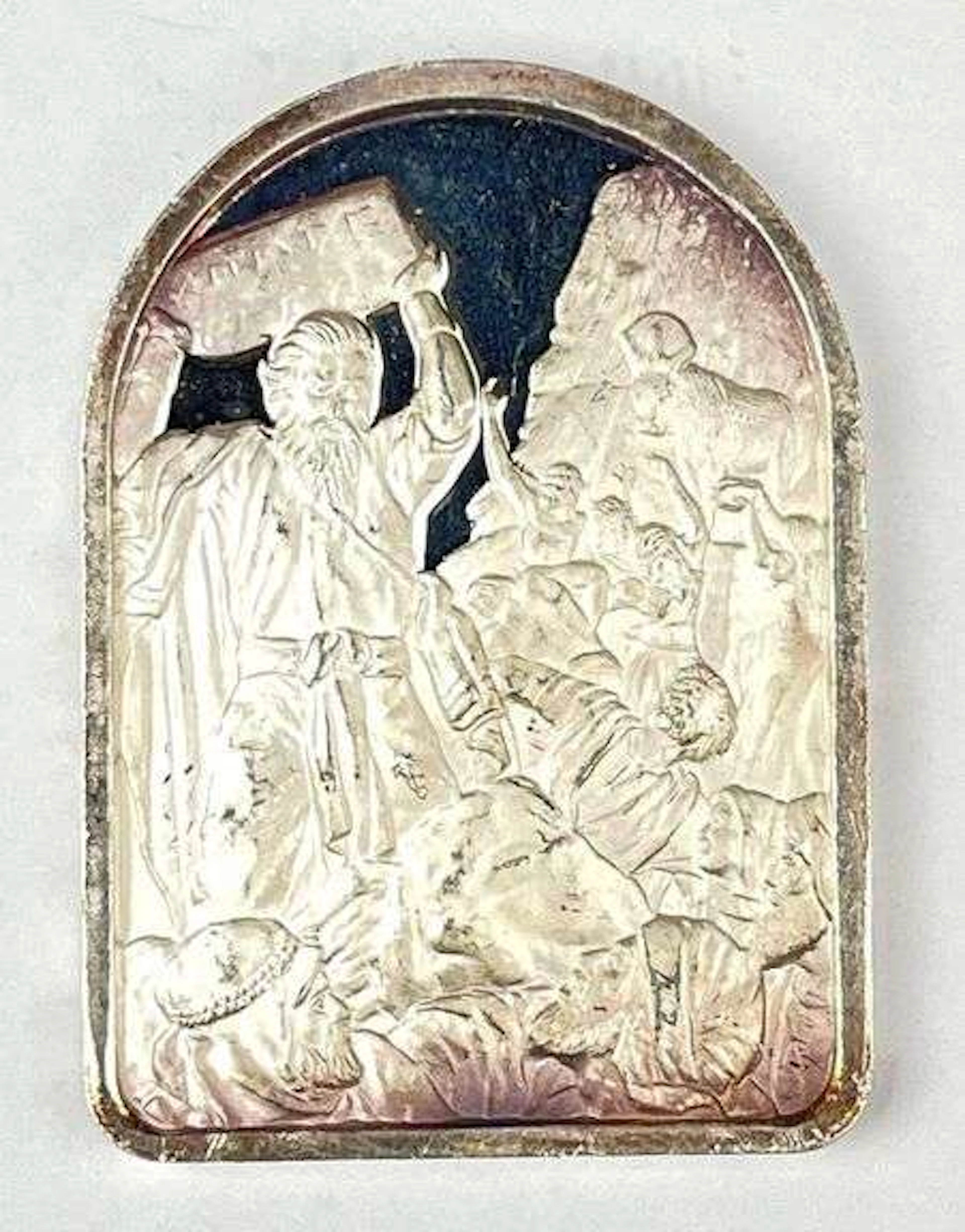 1978 The Hamilton Mint The Ten Commandments II oz .999 Fine Silver Ingot/ Bar