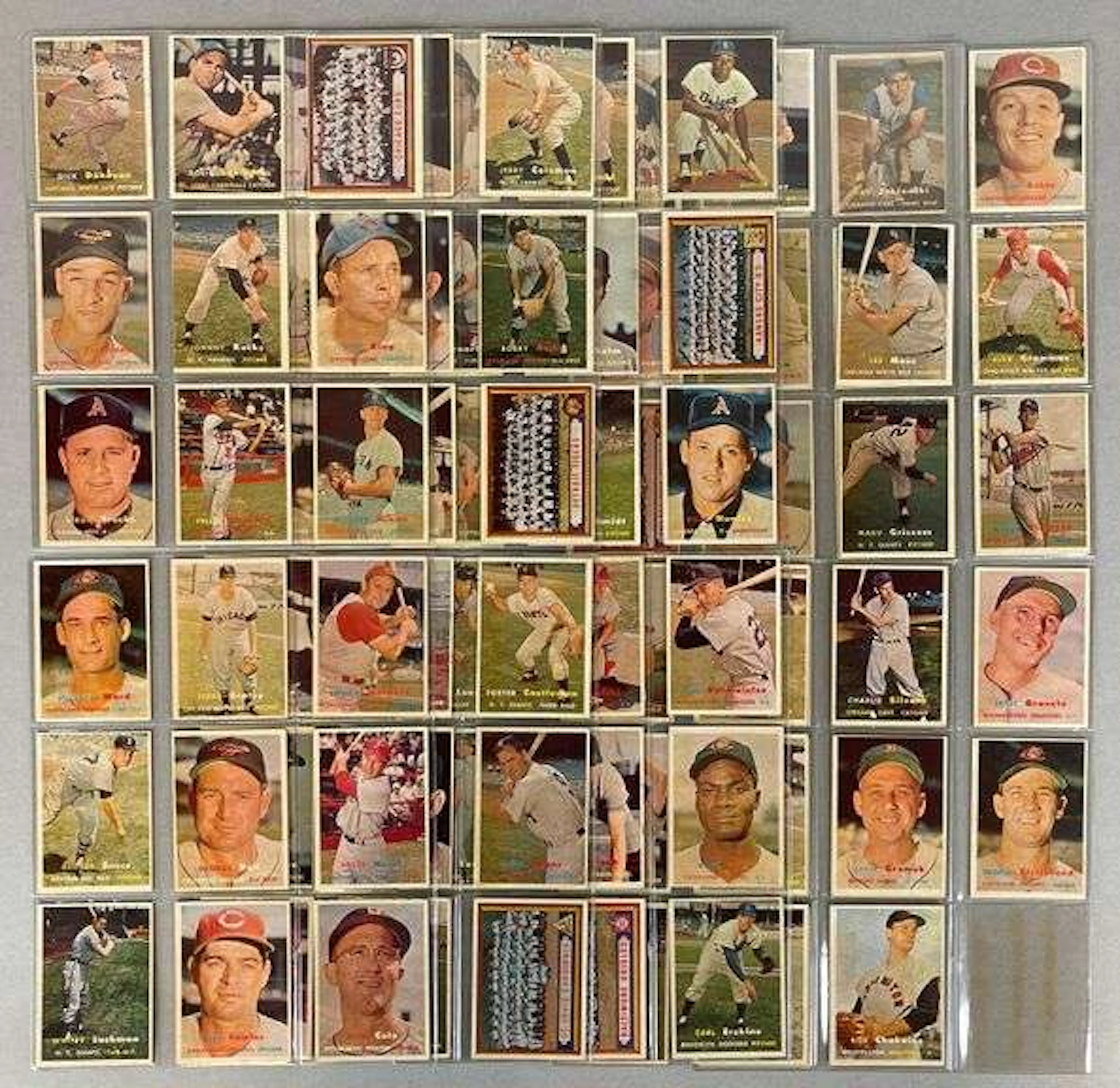 84 - 1957 Topps Baseball 3rd Series Cards with HOFs and Stars