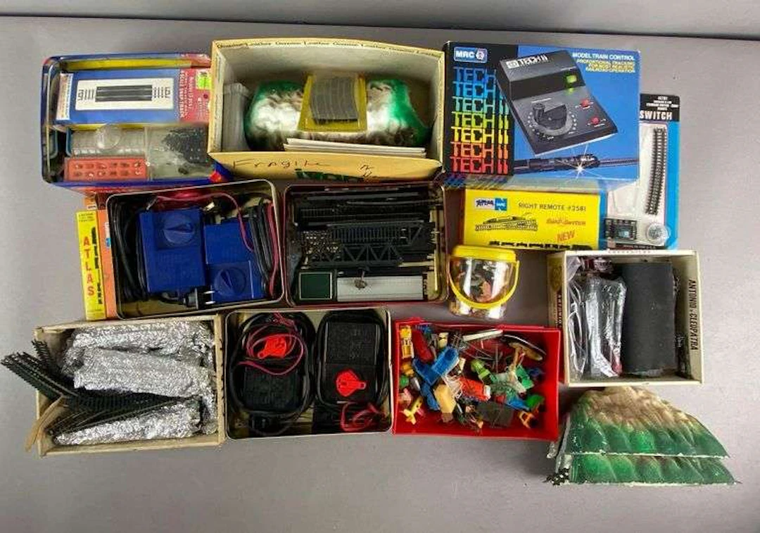 Group of Assorted Model Train Accessories