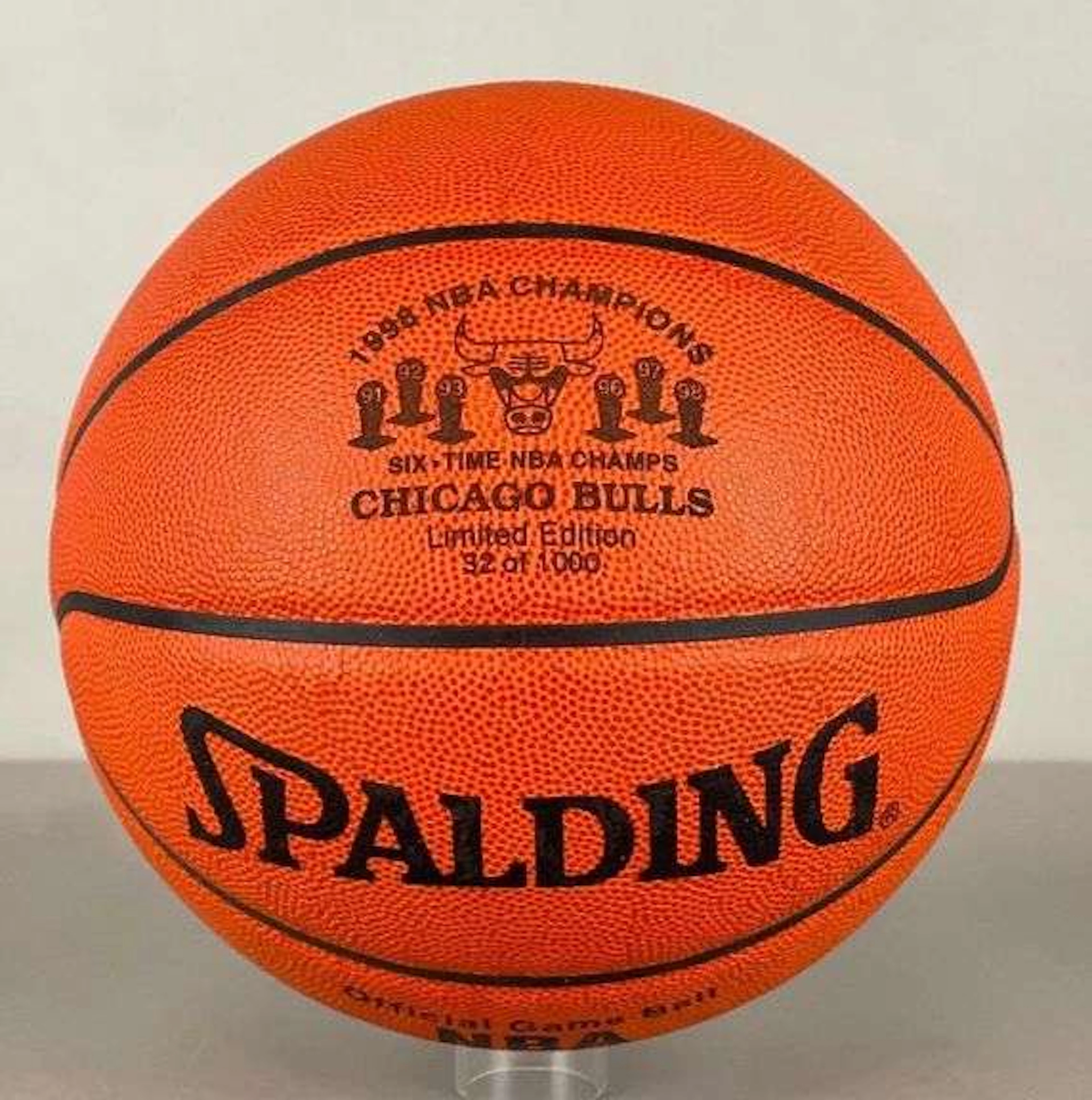 Official NBA 1998 Chicago Bulls Champions Limited Edition Spalding