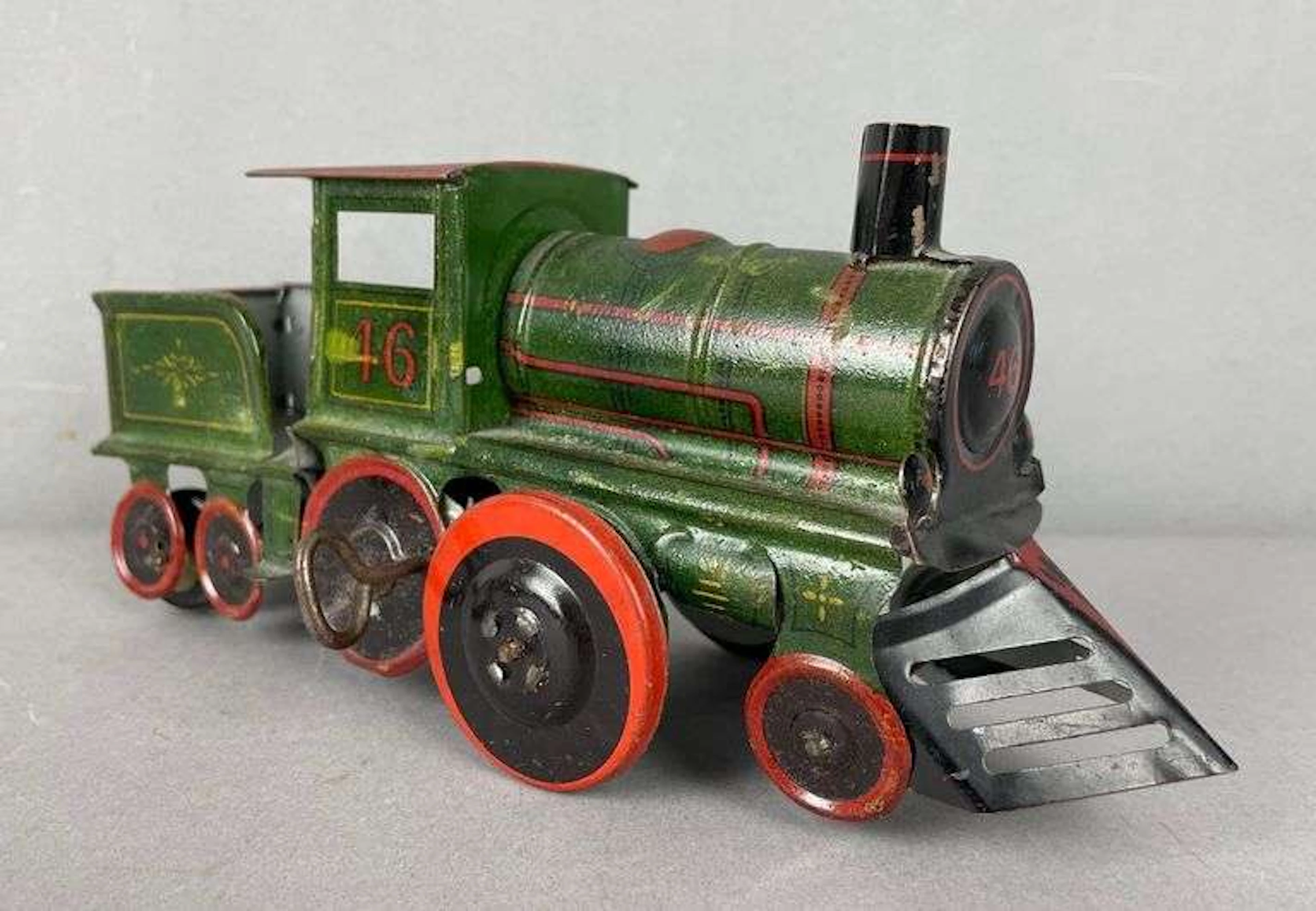 Vintage Ferdinand Strauss Wind-Up Tin Litho Train