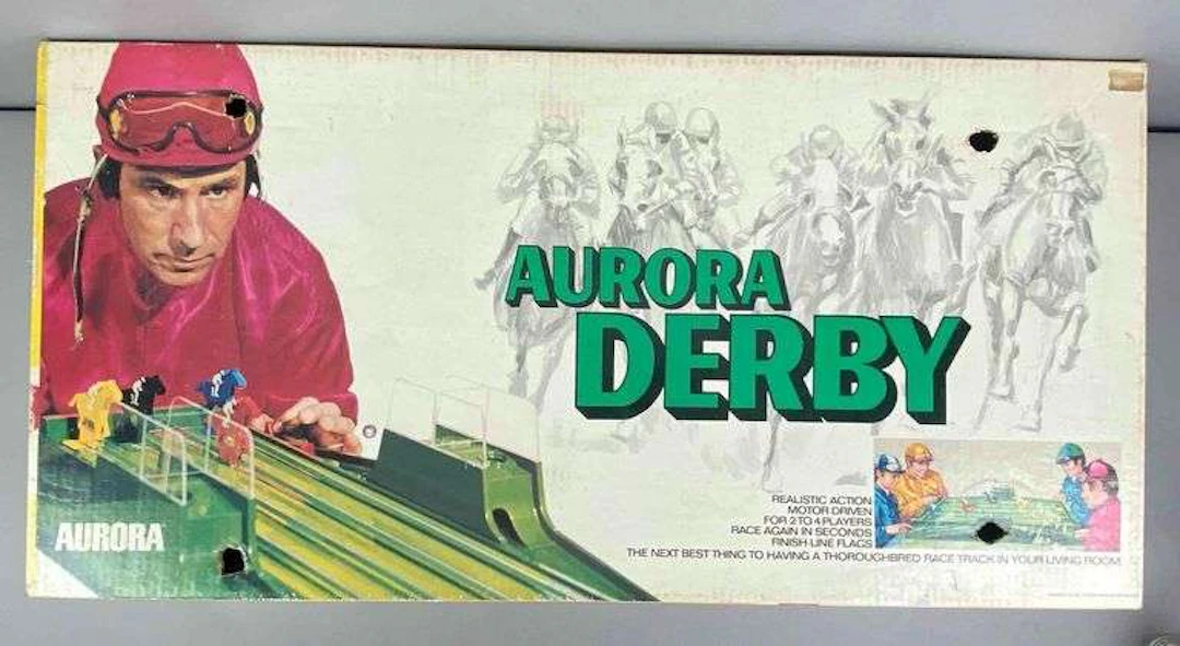 1972 Aurora Derby Horse Racing Tabletop Game