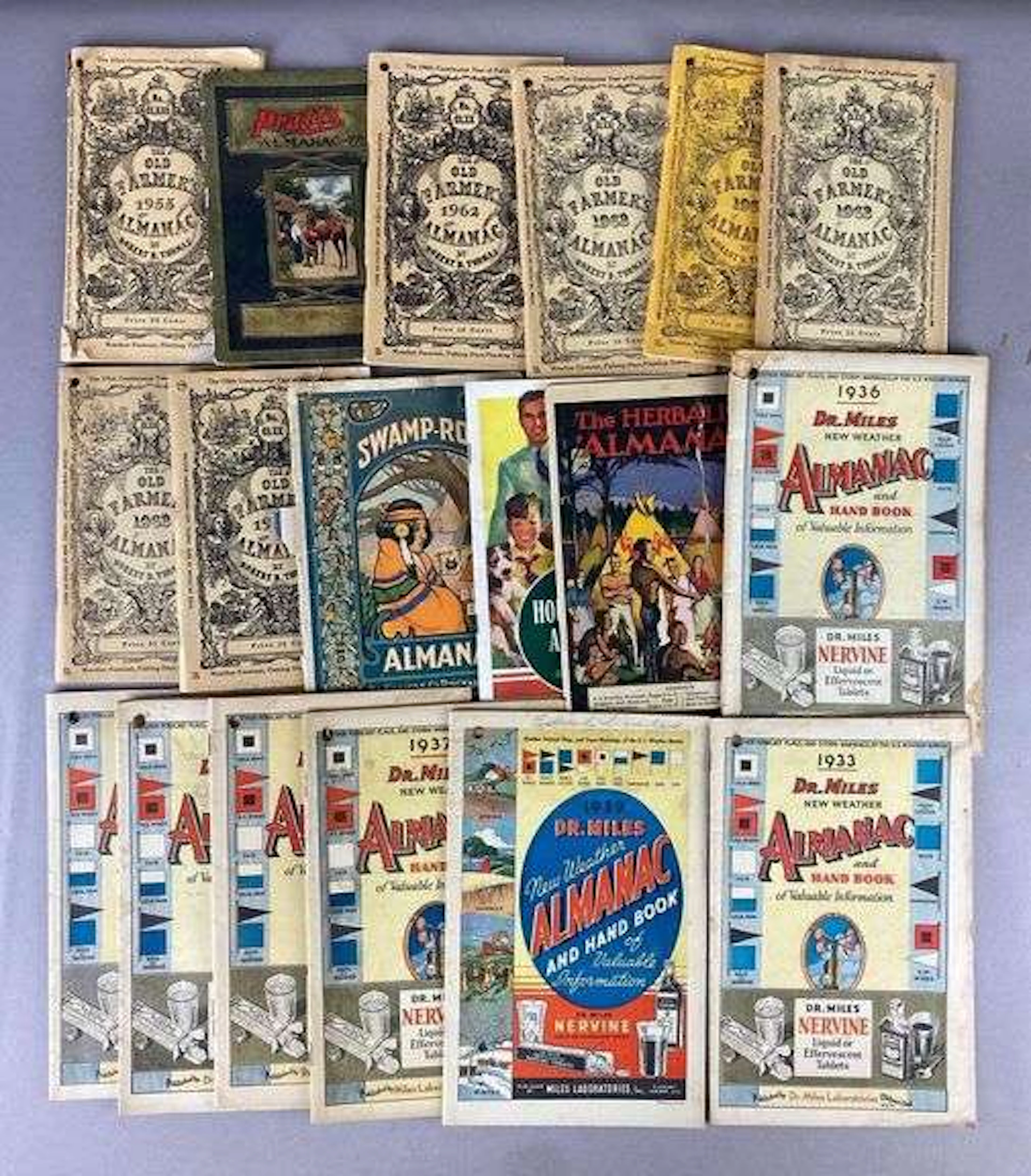 Group of 1930’s-1960’s Almanac Booklets