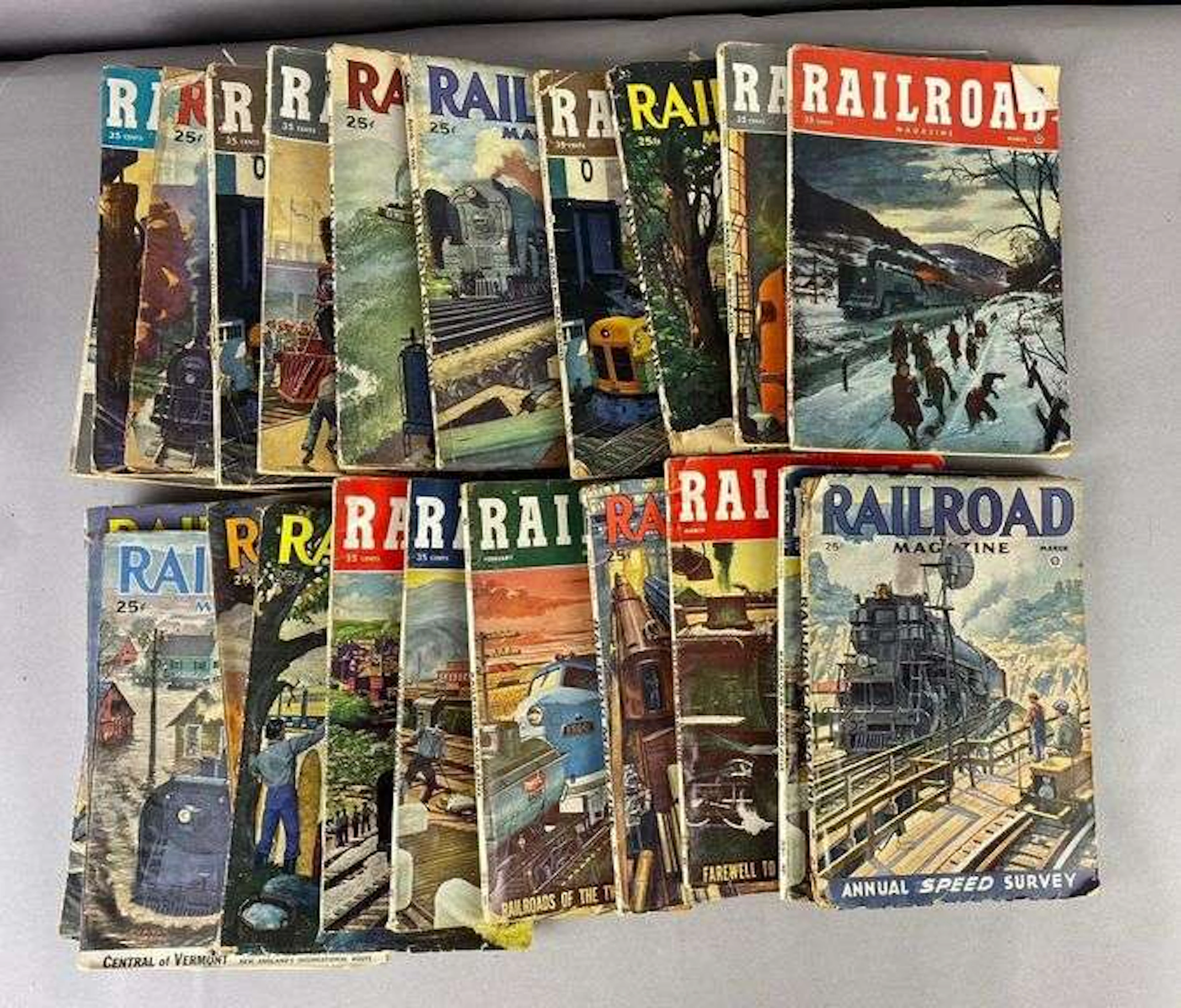 Group of 1940’s Railroad Magazines