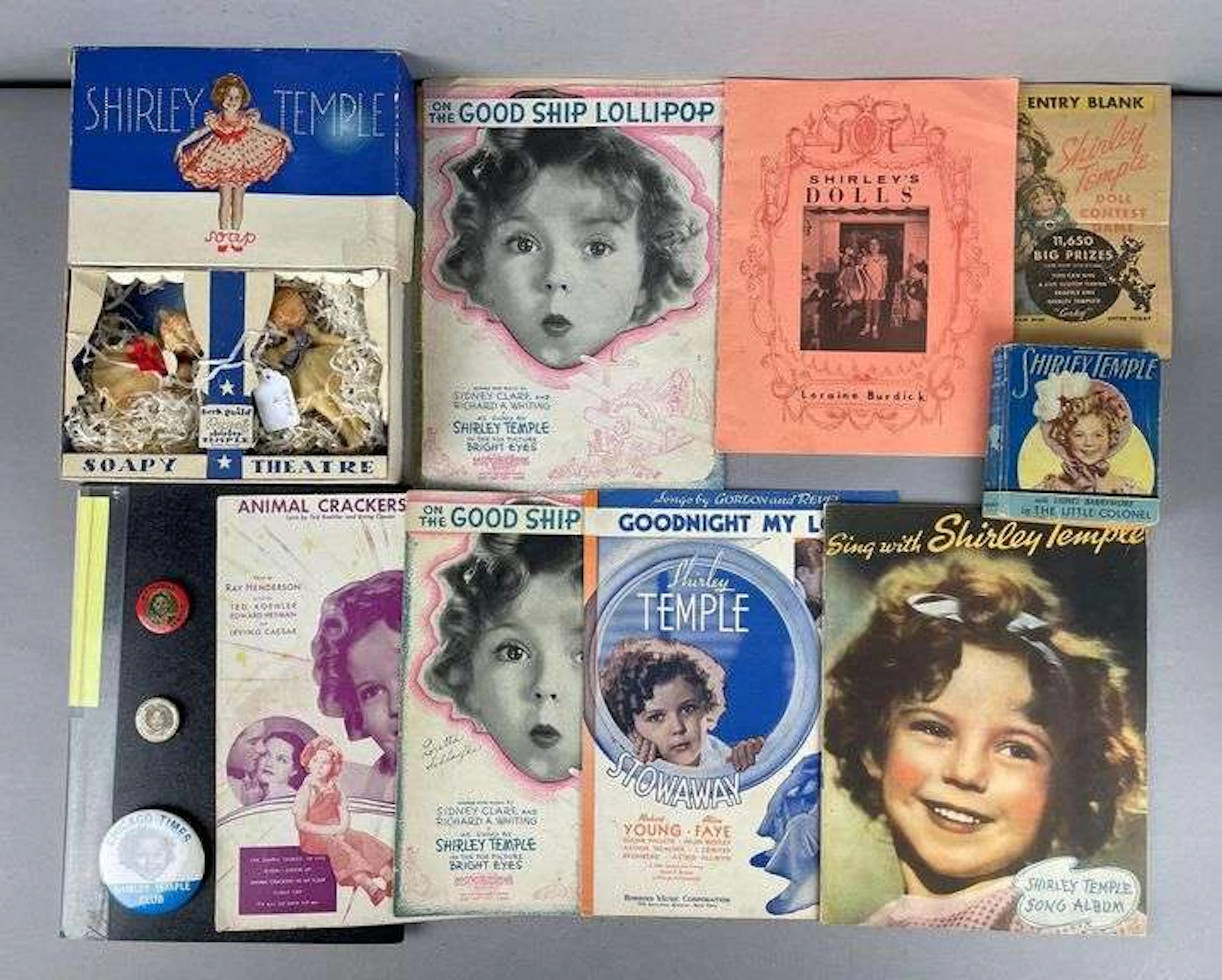 Group of Vintage Shirley Temple Songbooks and More