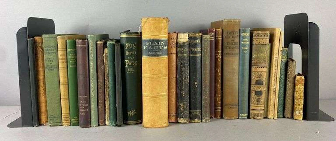 Group of Antique 1900’s Academic Books