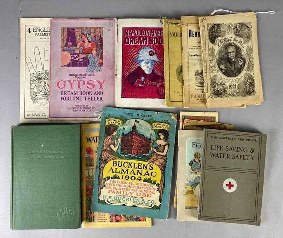 Group of Antique Almanac and More