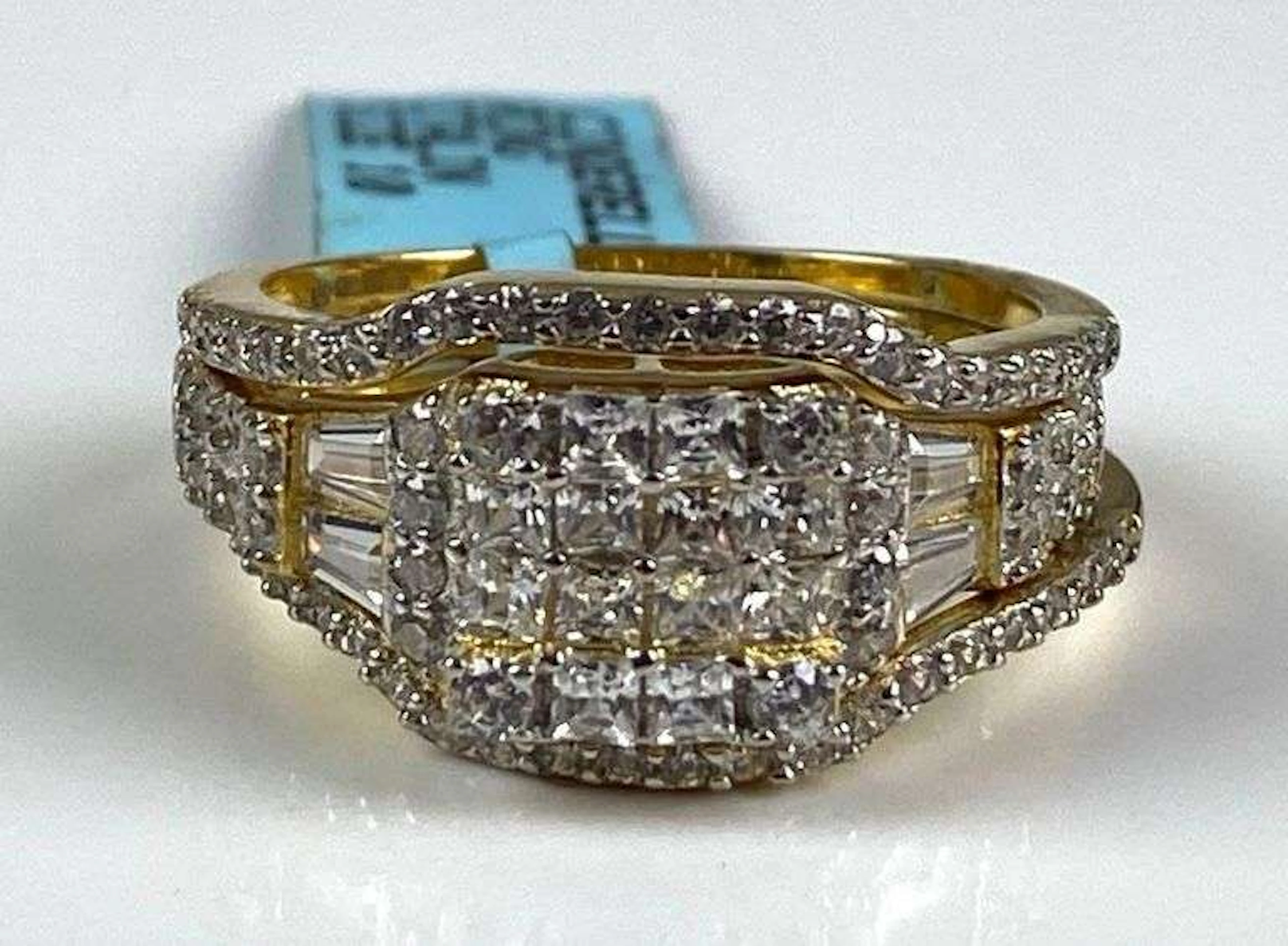 ISA Signed Sterling Silver Rhinestone Cinderella Set