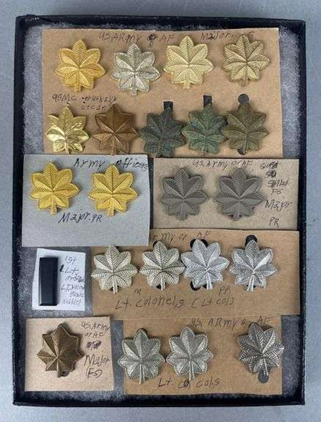 Group of U.S. Military Officers Insignia