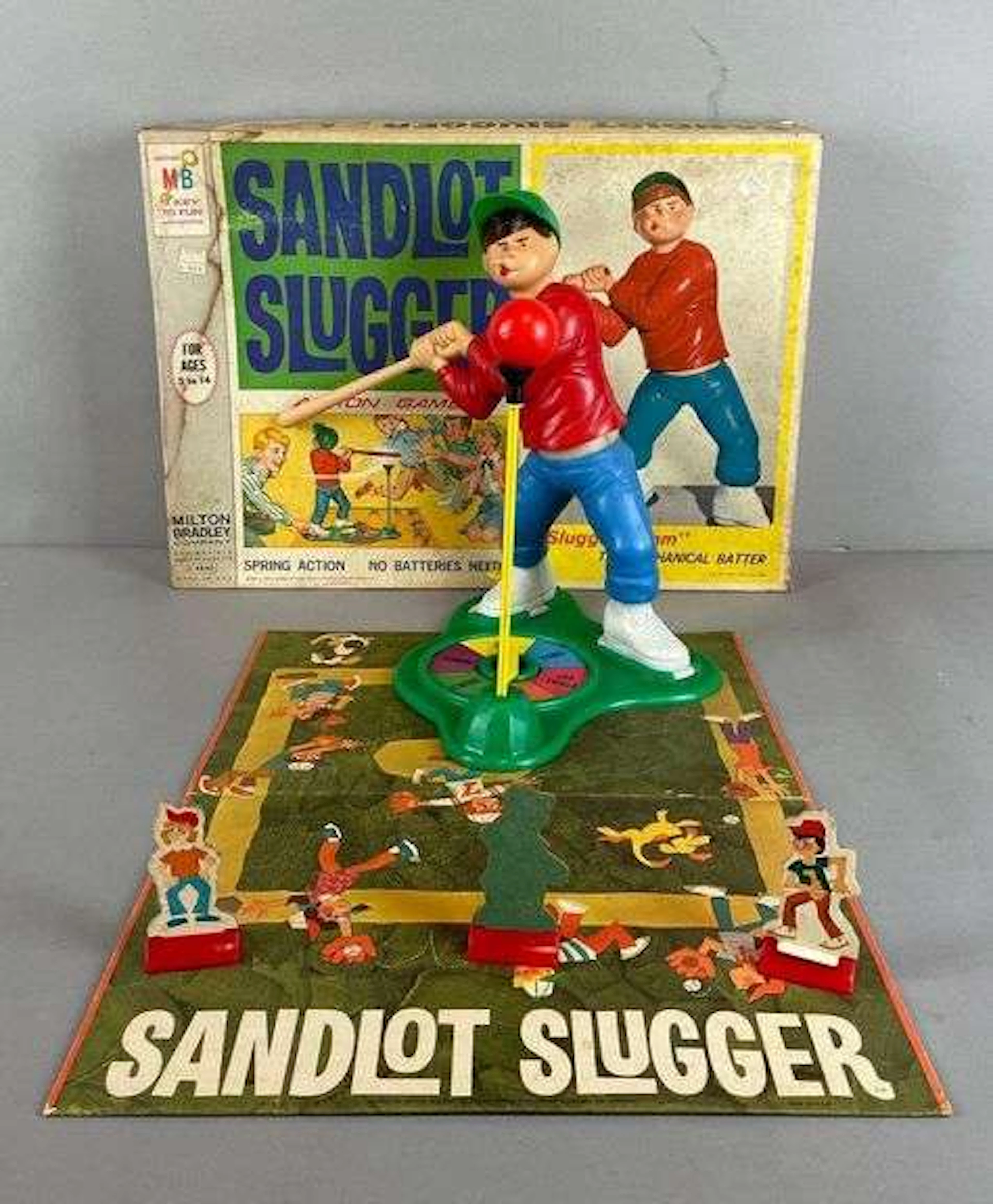 1968 Milton Bradley Sandlot Slugger Action Game
