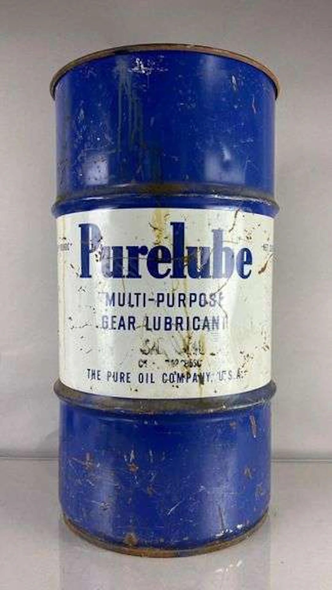 Vintage Purelube Muti-Purpose Gear Lubricant Oil Drum