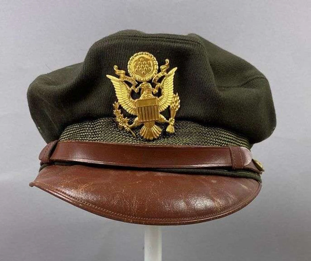 WW2 Bancroft AAF Officer Crusher Cap