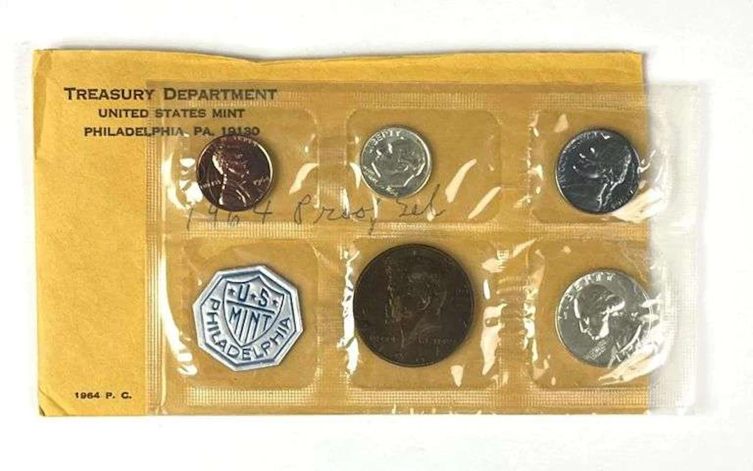 1964 US Mint Philadelphia Coin Proof Set