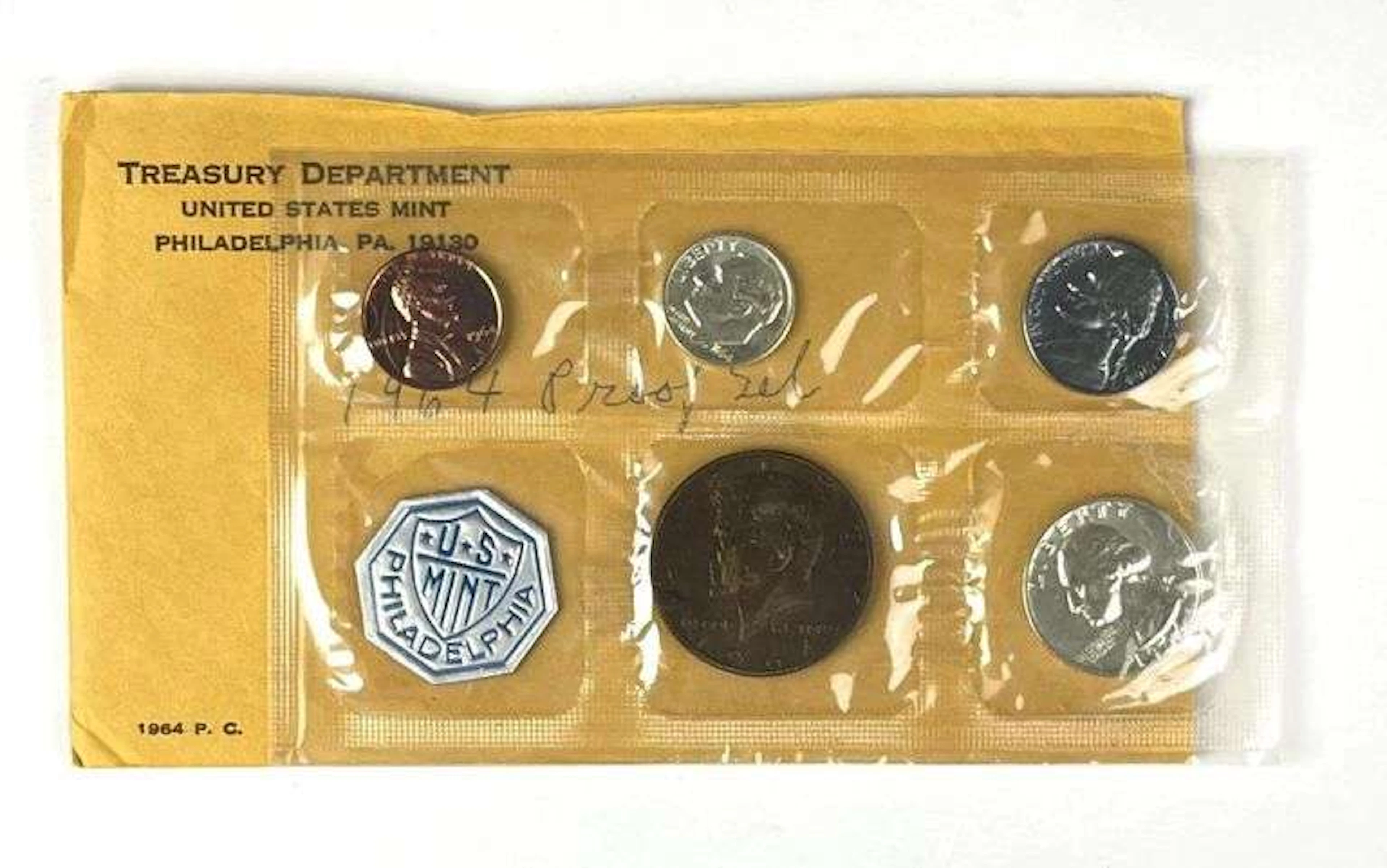 1964 US Mint Philadelphia Coin Proof Set