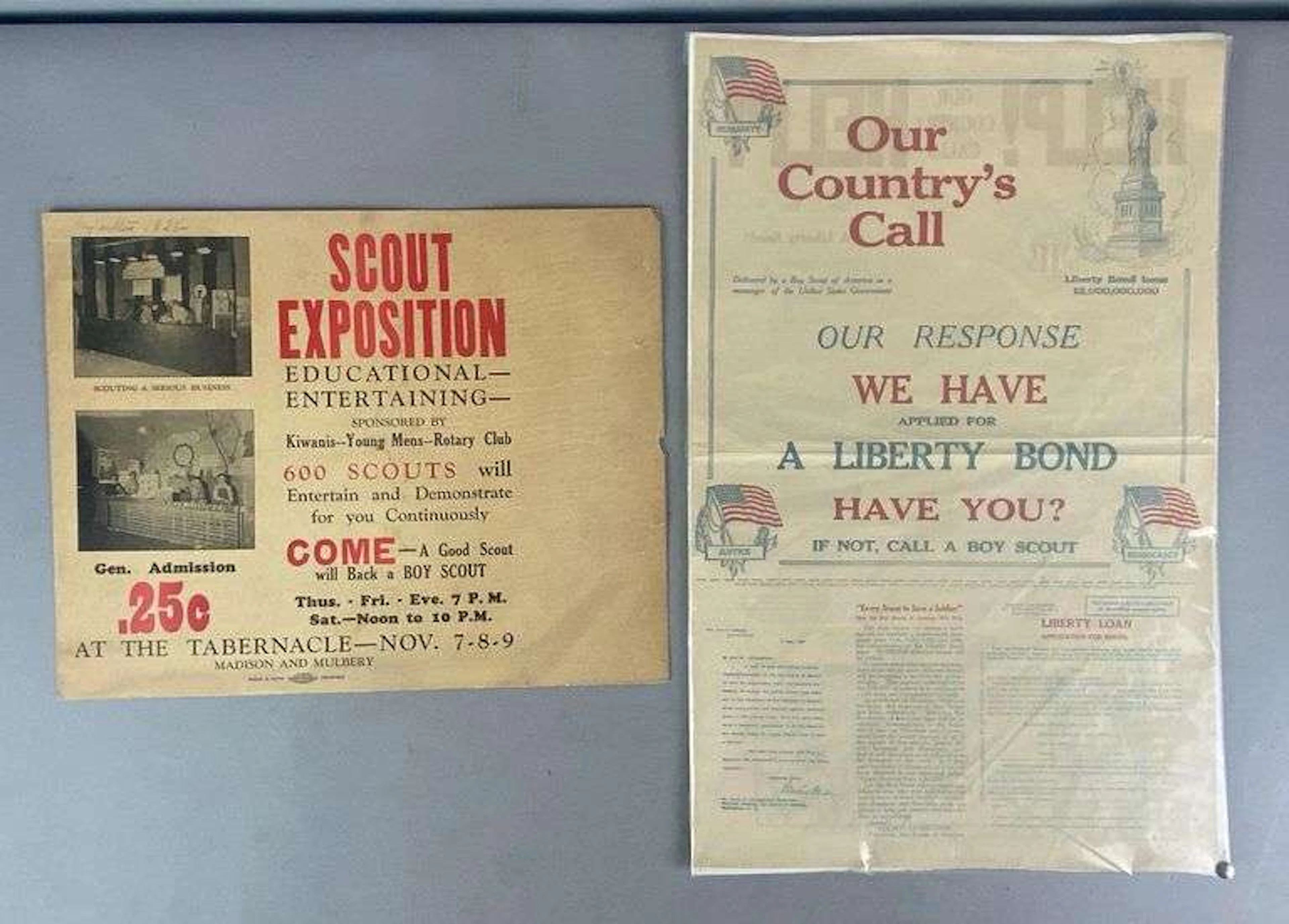 Group of 2 Vintage BSA Advertising Posters