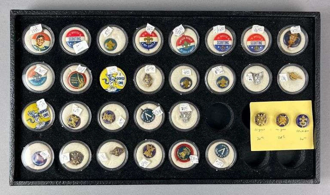 Group of 30 Antique/ Vintage Boy Scouts of America Badges and Pins