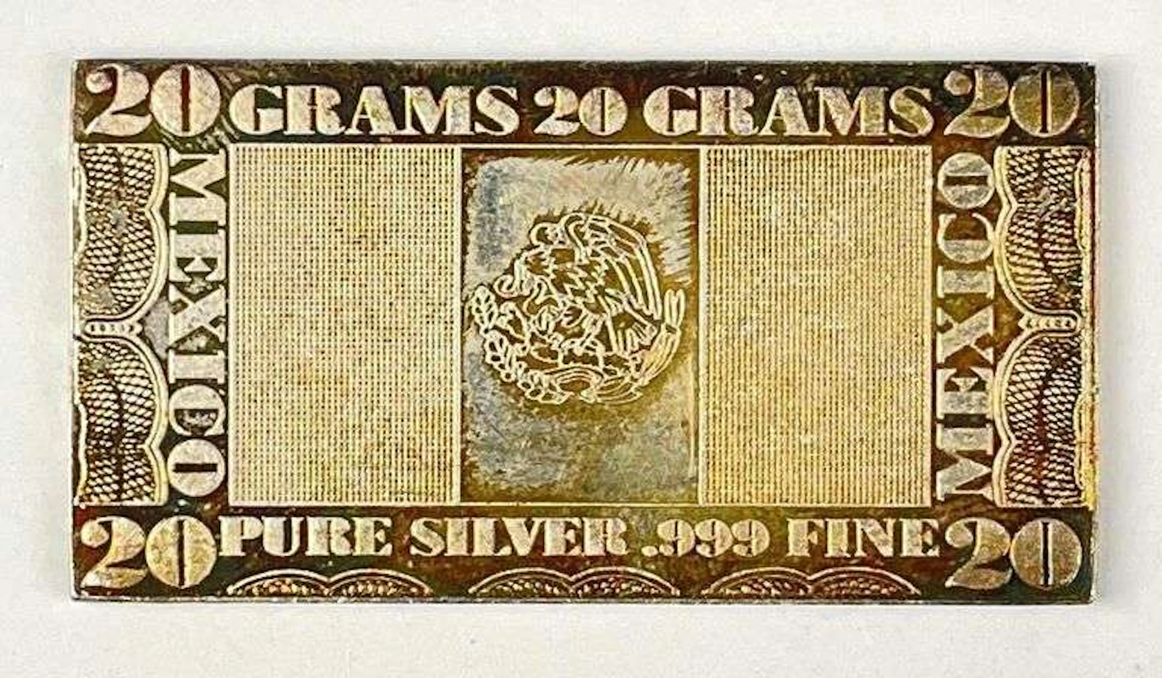 The Washington Mint The Silver Mint Mexico 20 Grams .999 Fine Silver Ingot/ Bar