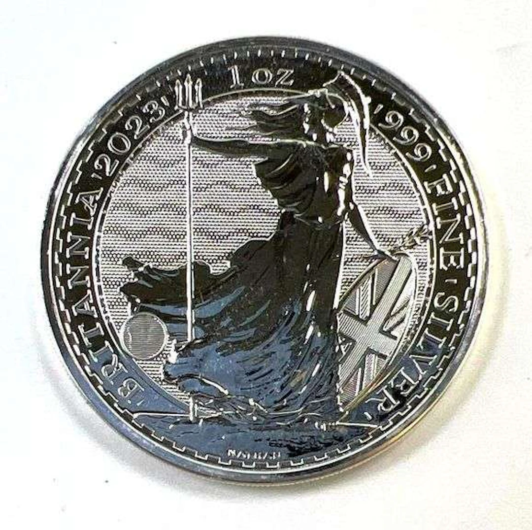 2023 Great Britain £2 Britannia 1 oz .999 Fine Silver Round
