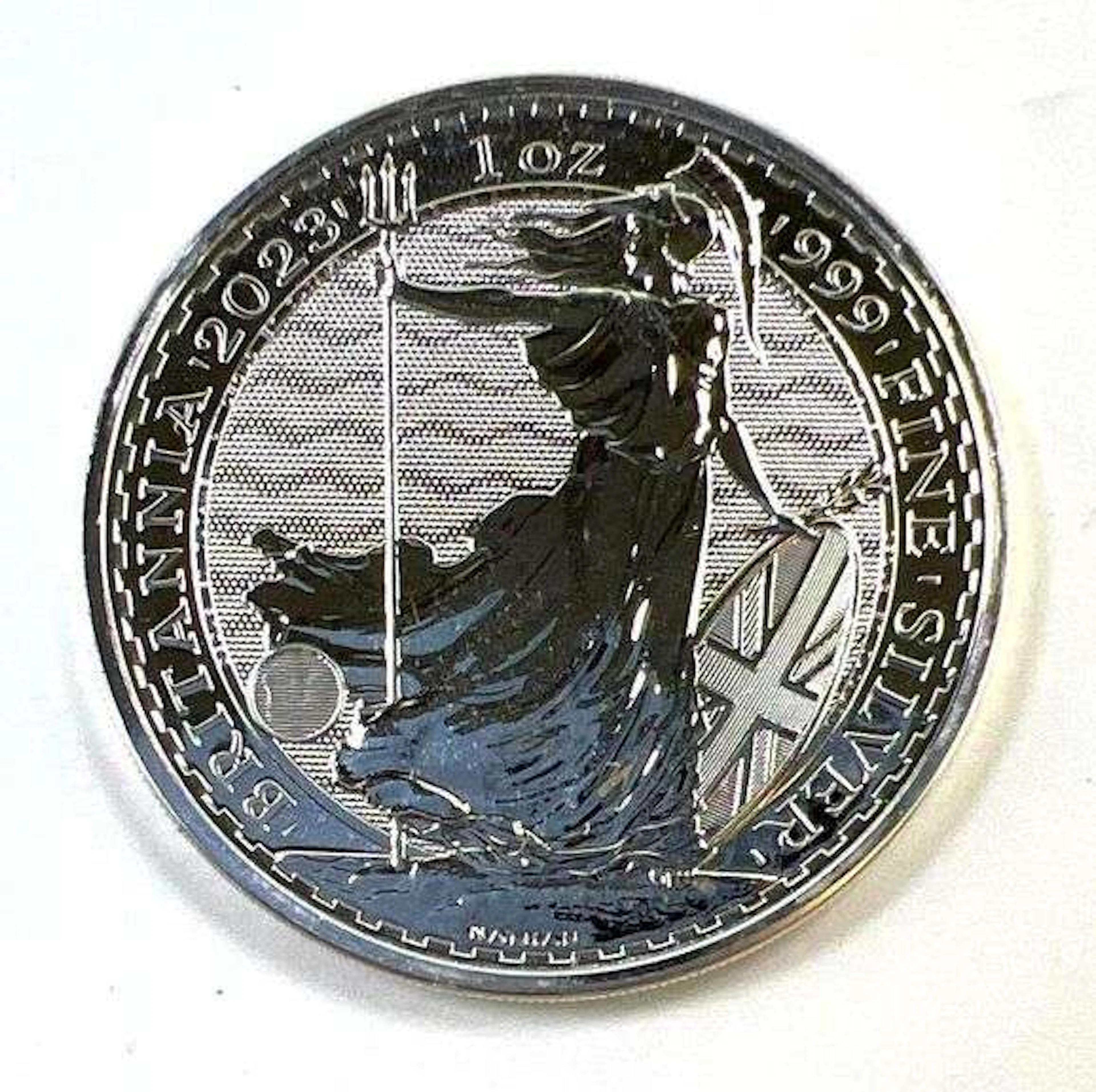 2023 Great Britain £2 Britannia 1 oz .999 Fine Silver Round