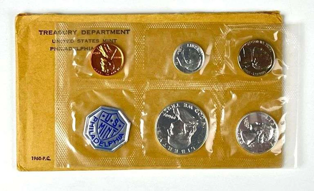 1960 US Mint Philadelphia Coin Proof Set