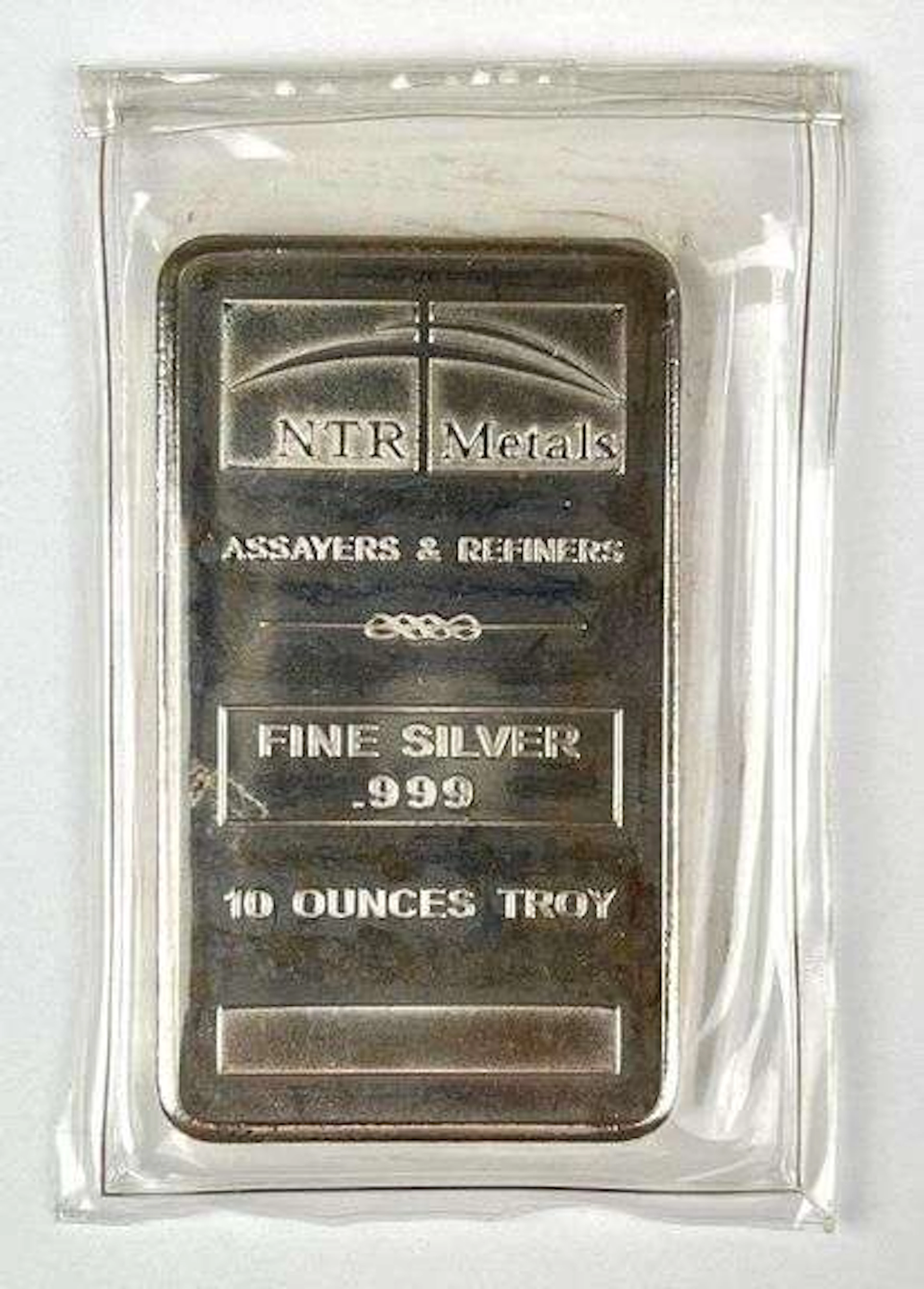 NTR Metals 10 oz .999 Fine Silver Ingot/ Bar