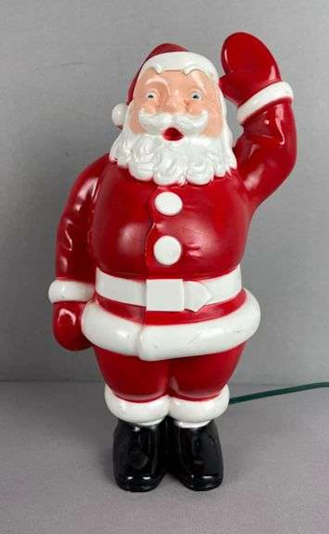 Vintage Light-Up Plastic Santa Claus