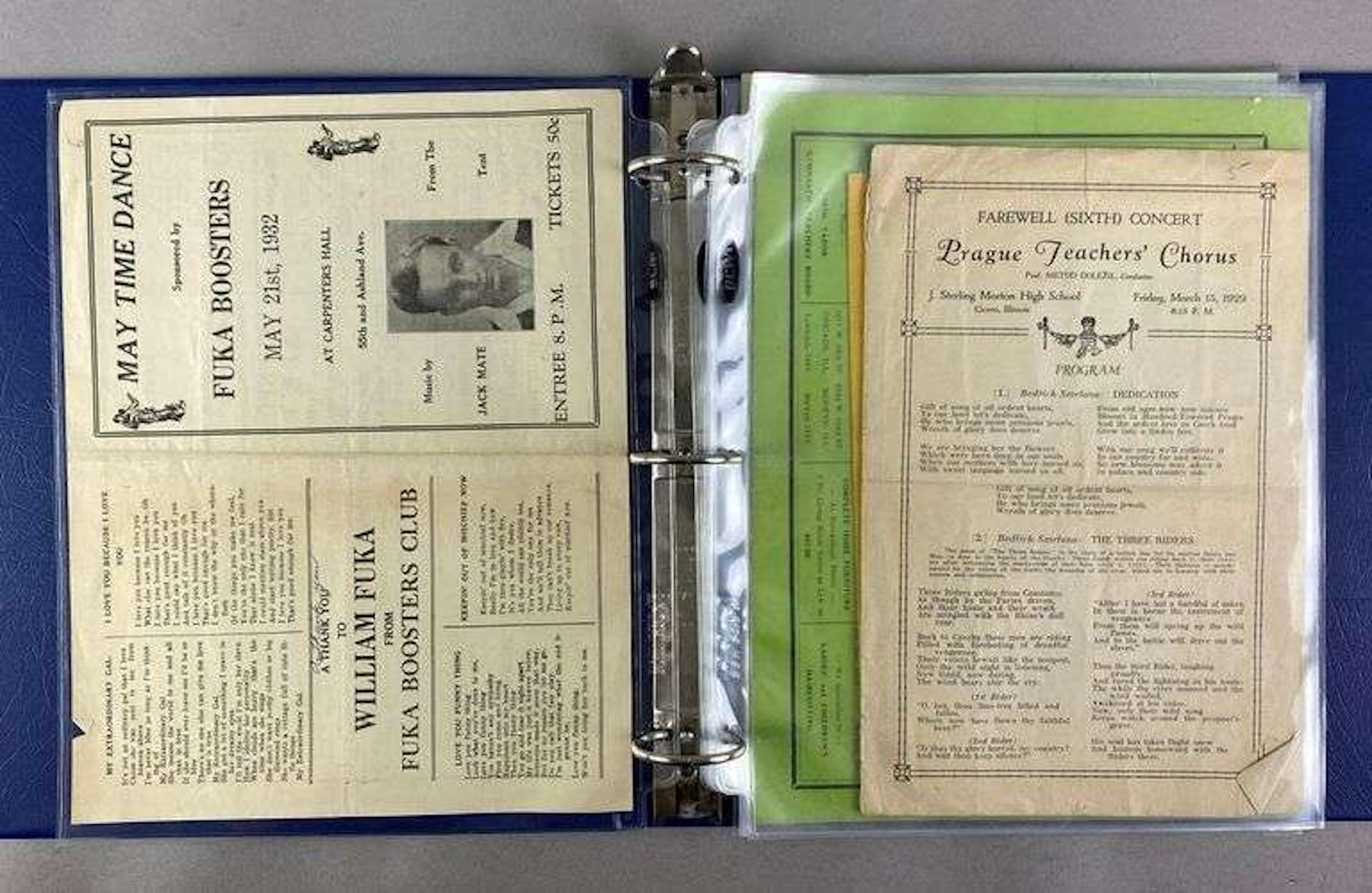 Album of 1920s—1930s Illinois Dance Advertising Programs