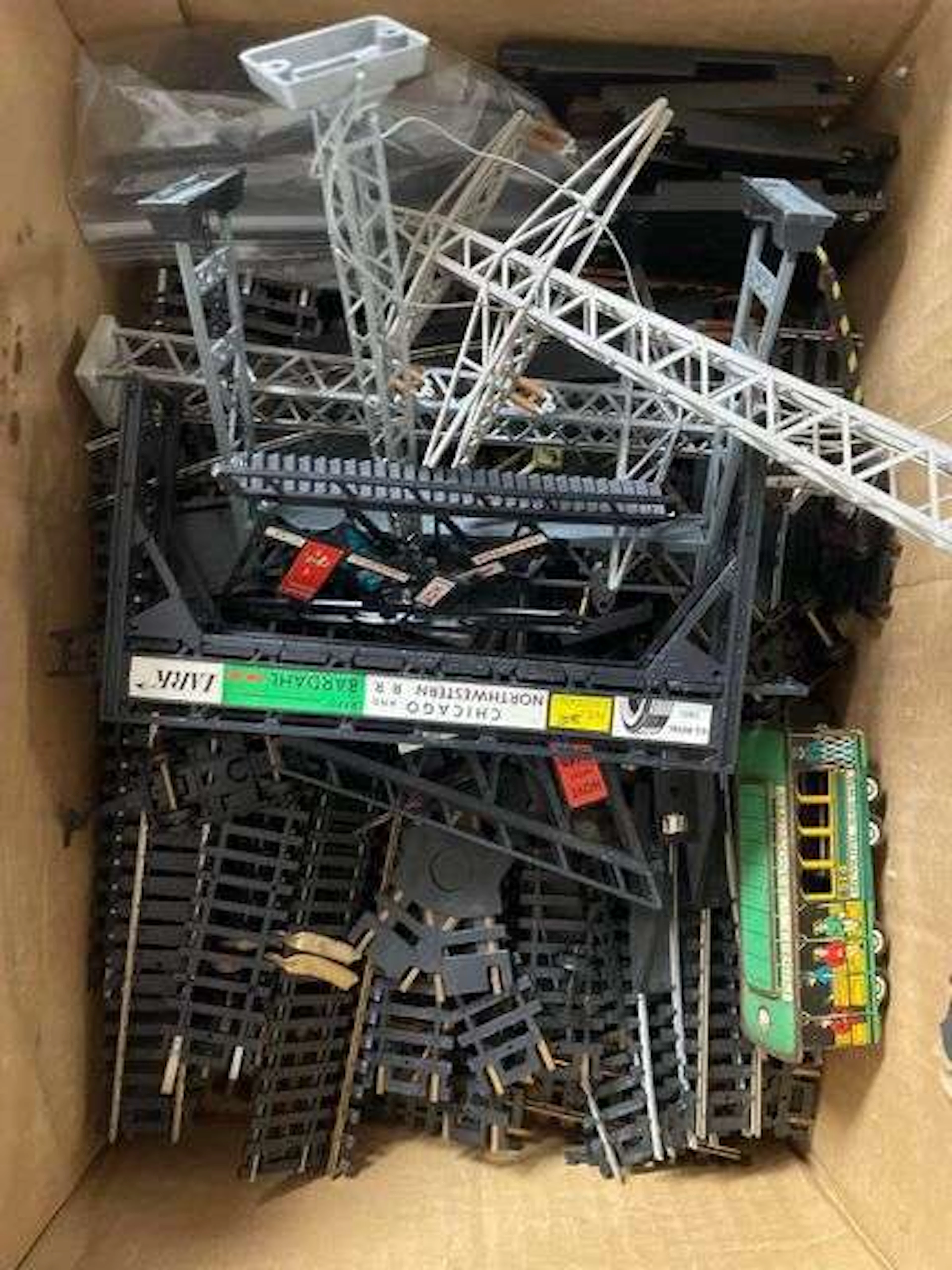 Group of HO Scale Train Cars and More