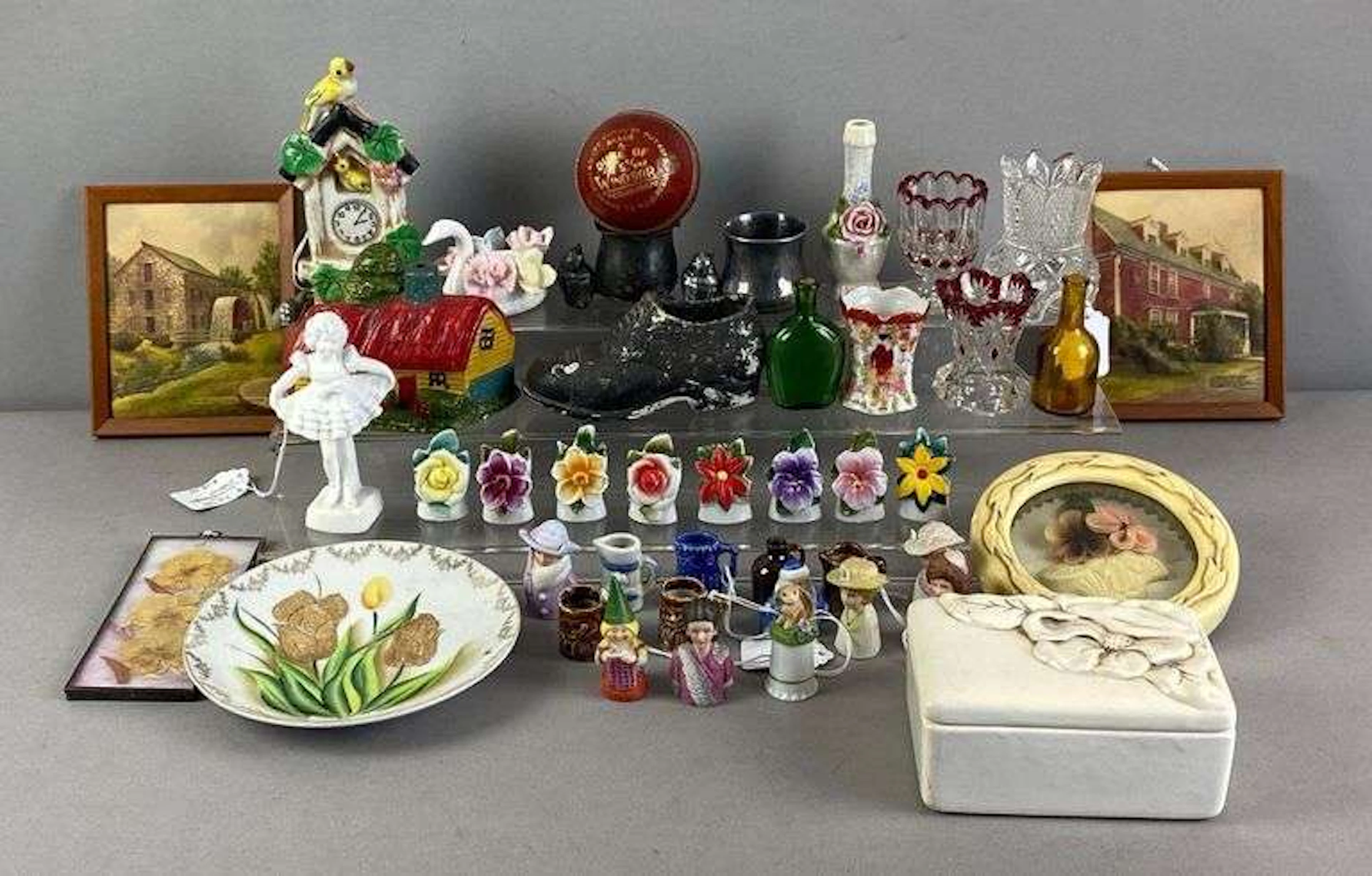 Group of Porcelain Figurines and More