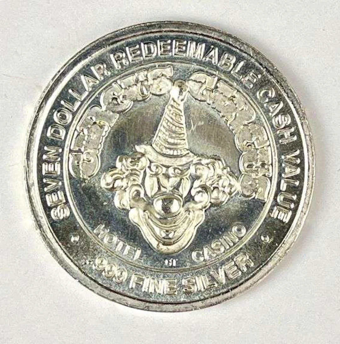 Circus Circus Las Vegas, Nevada $7 .65 oz .999 Fine Silver Gaming Token