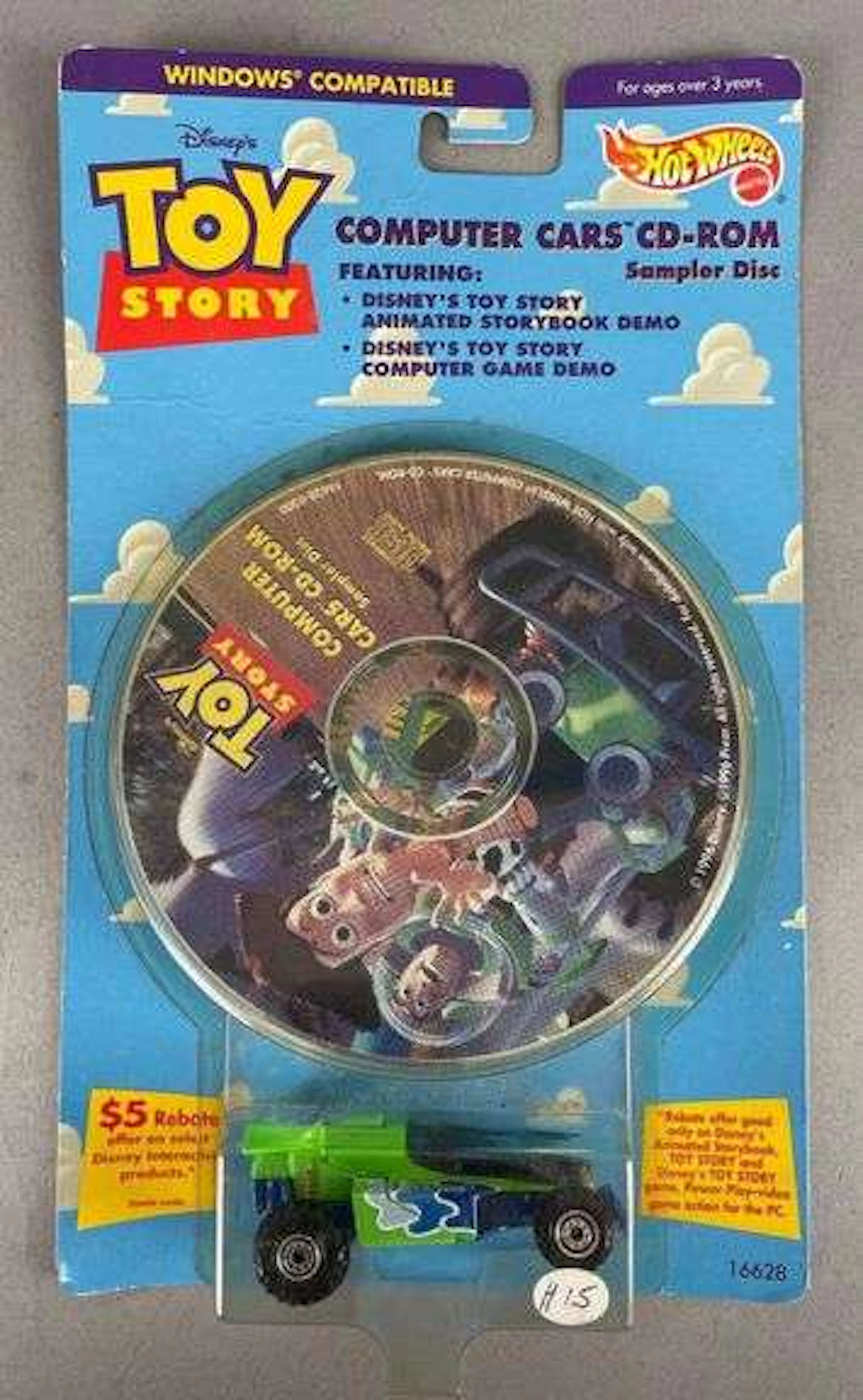 Mattel Hot Wheels Disney Toy Story CD-Rom Die-Cast Car Set