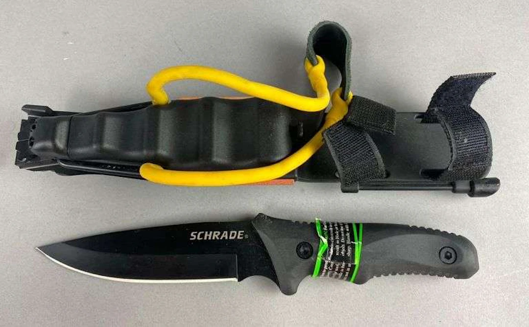 Schrade Guide Master Slingshot/ Fixed Blade Knife