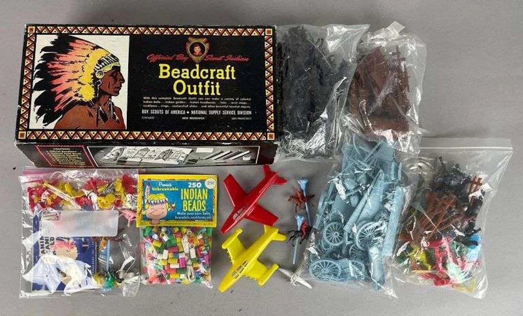 Group of Vintage Western Playsets and More