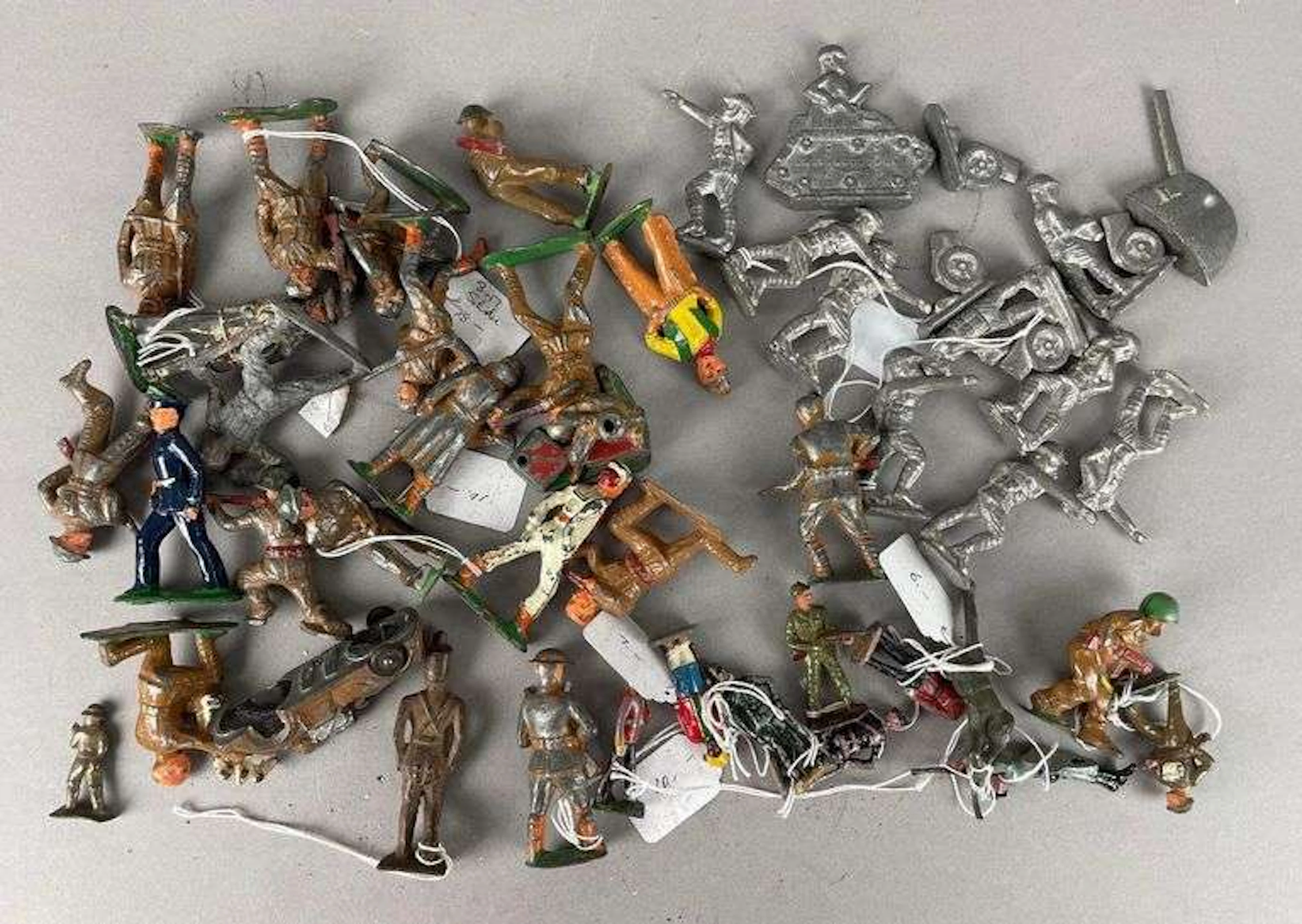 Group of Vintage Die-Cast Metal Soldiers
