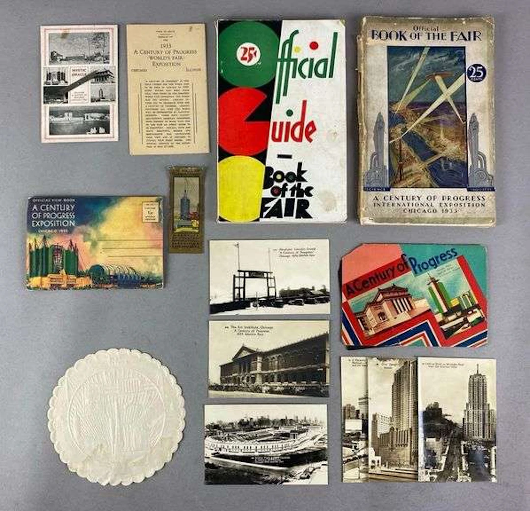 Group of 1933/1934 Chicago Worlds Fair Ephemera