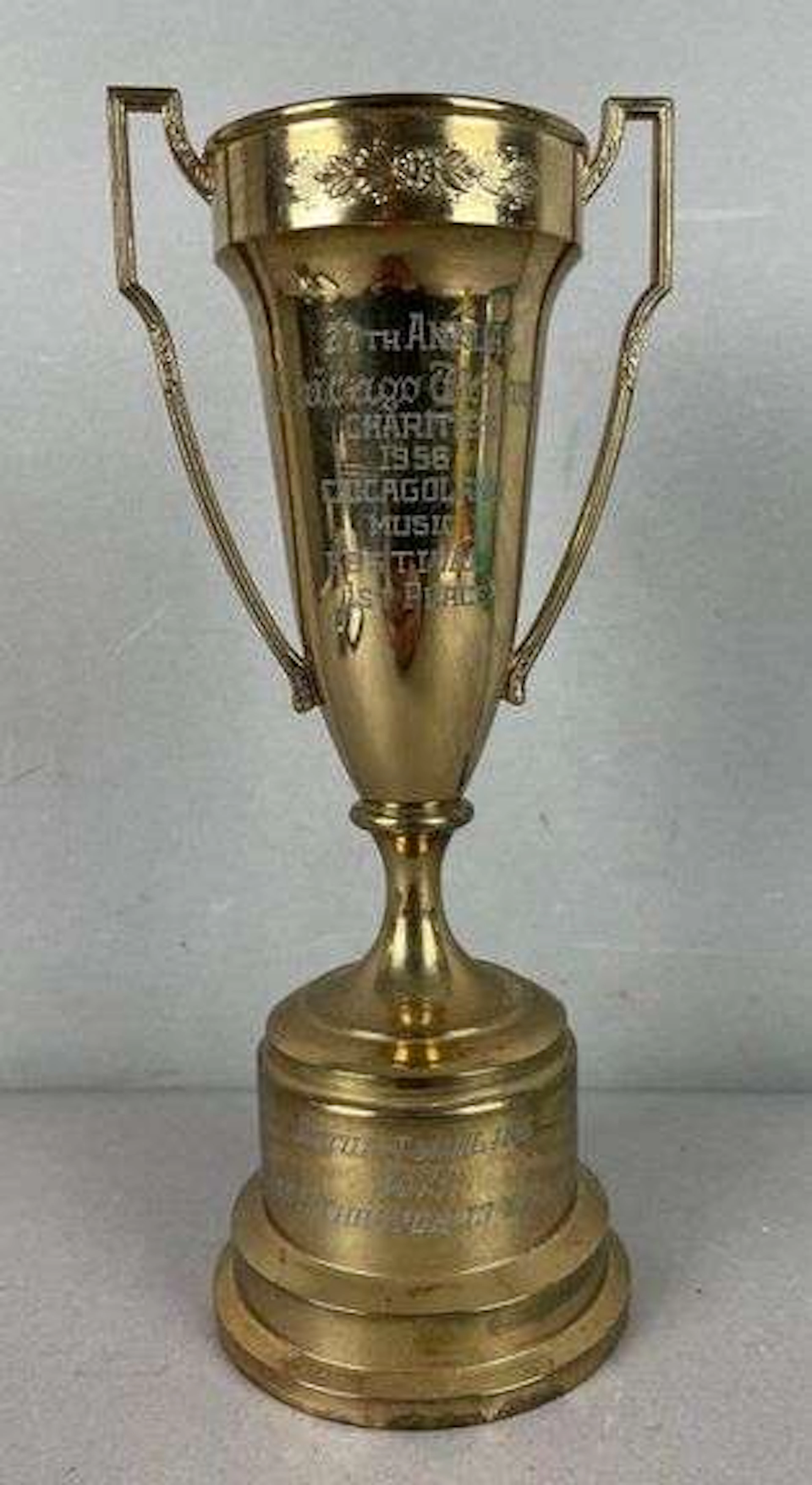 1956 Chicago Tribune Charities Baton Twirling Boys 1st Place Trophy