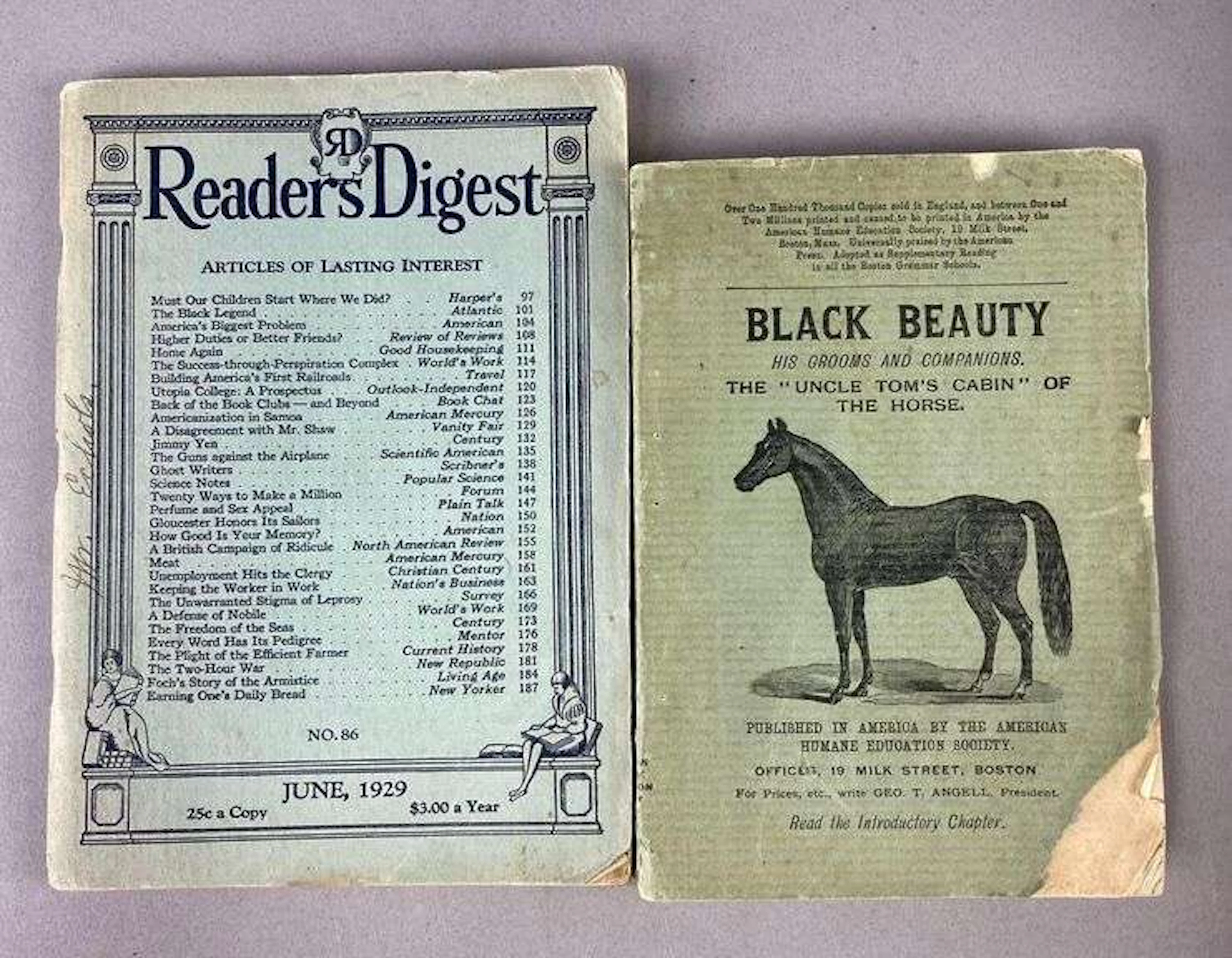 Group of 2 Antique 1920’s Books