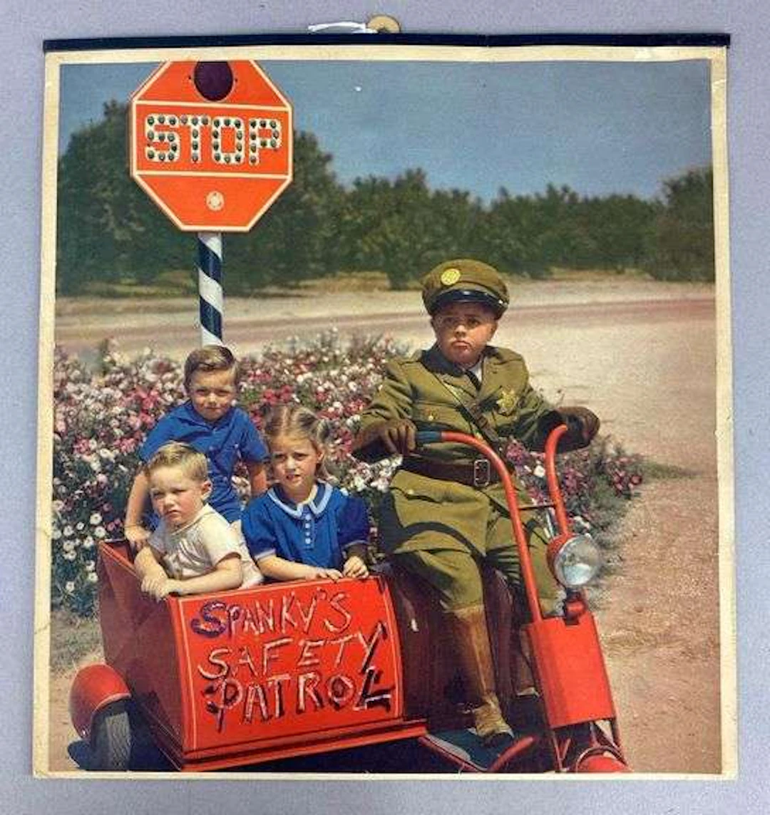 1940’s Promotional Safety Spanky’s Safety Patrol Calendar Cover