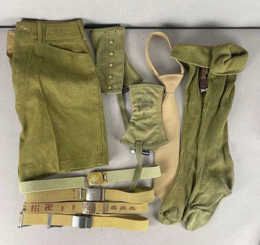 Group of Vintage Boy Scouts Uniform Items