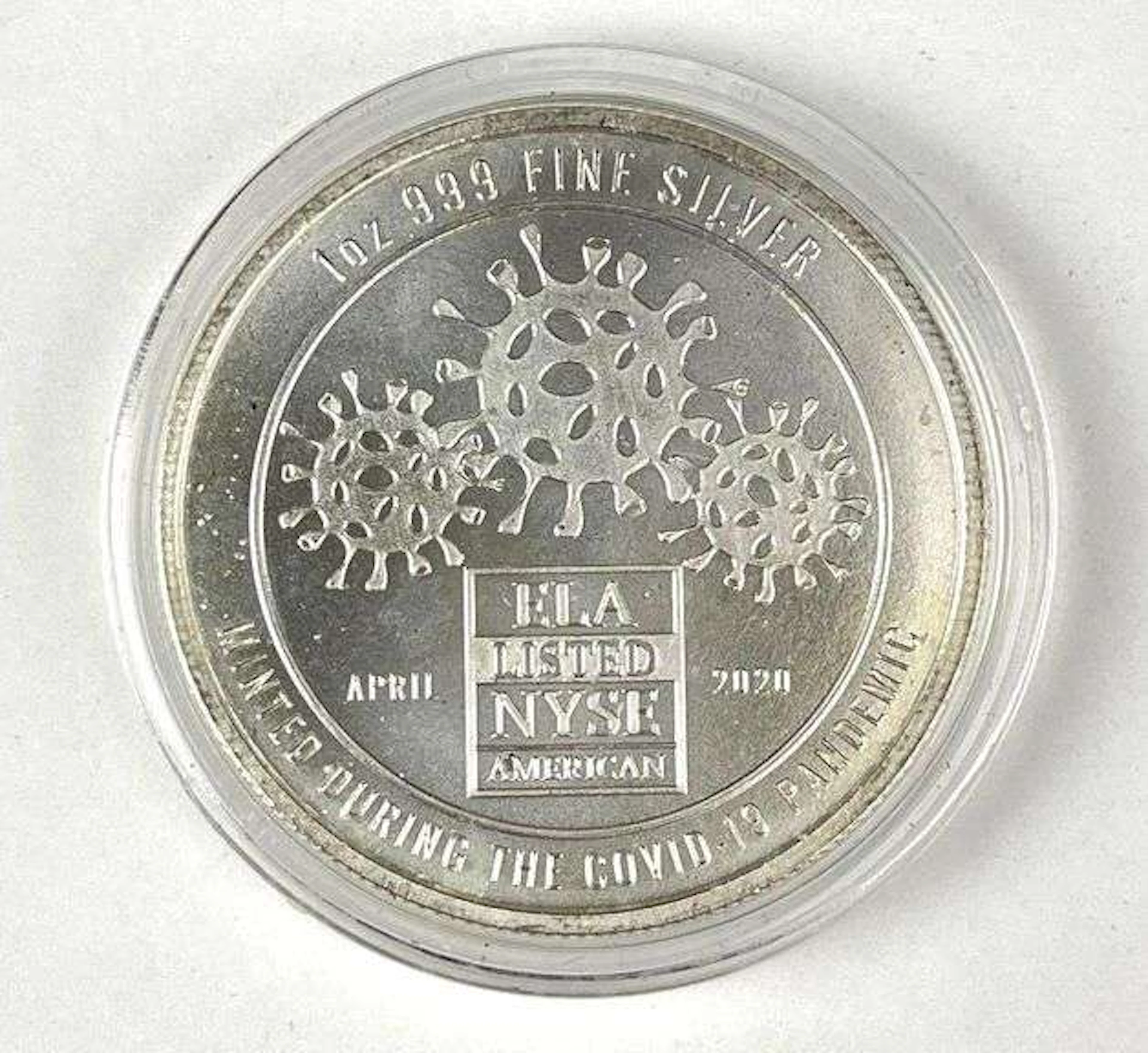 2020 Envela COVID 1 oz 999 Fine Silver Round