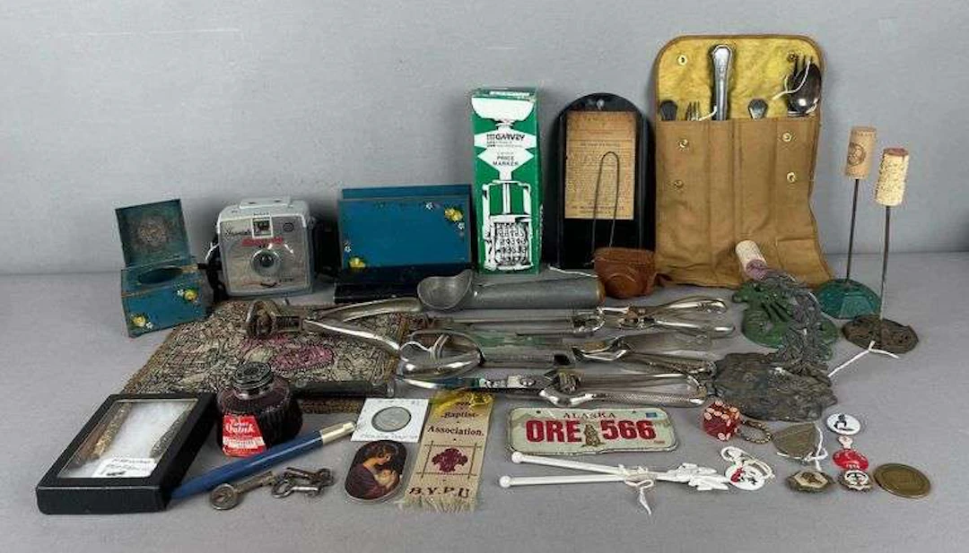 Group of Vintage Office Items and More