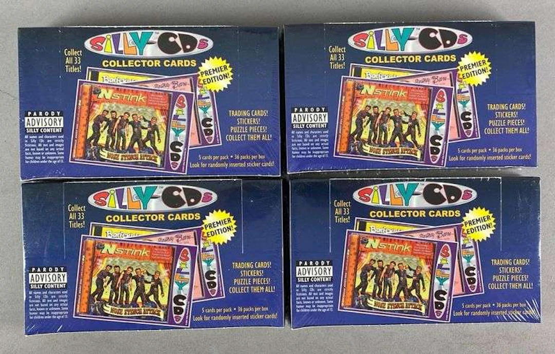 Group of 4 2001 Silly-CDs Collector Trading Cards