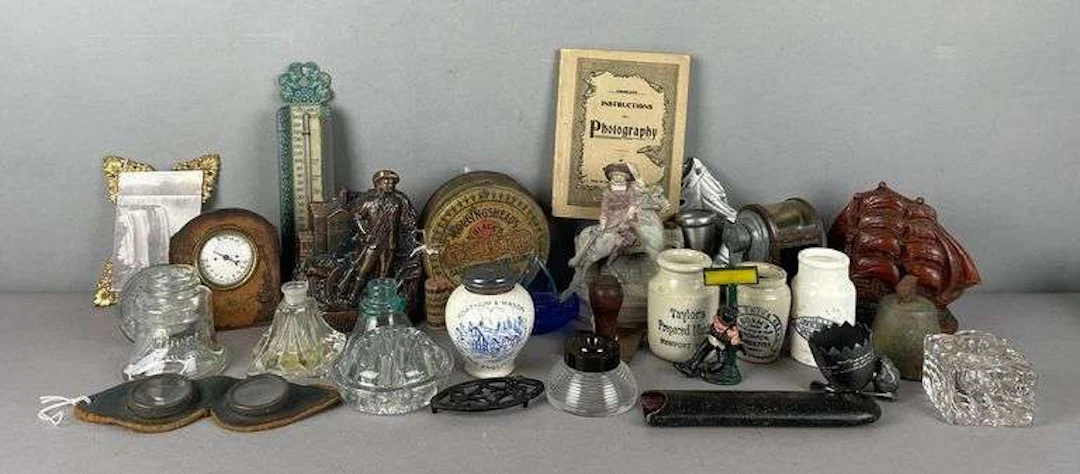 Group of Vintage Advertising Items and More