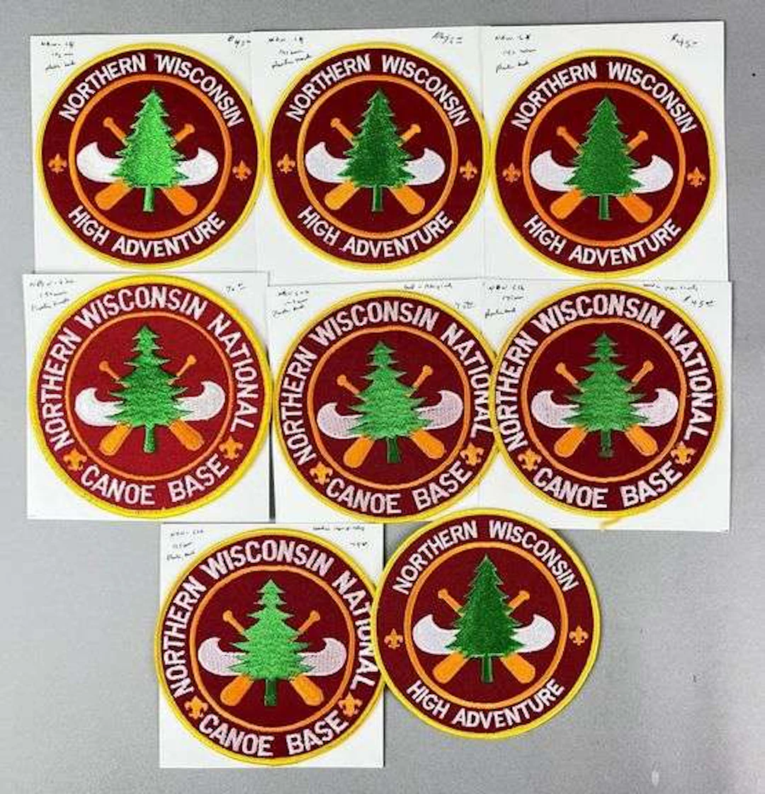 Group of 8 Vintage Boy Scouts of America Northern Wisconsin Patches