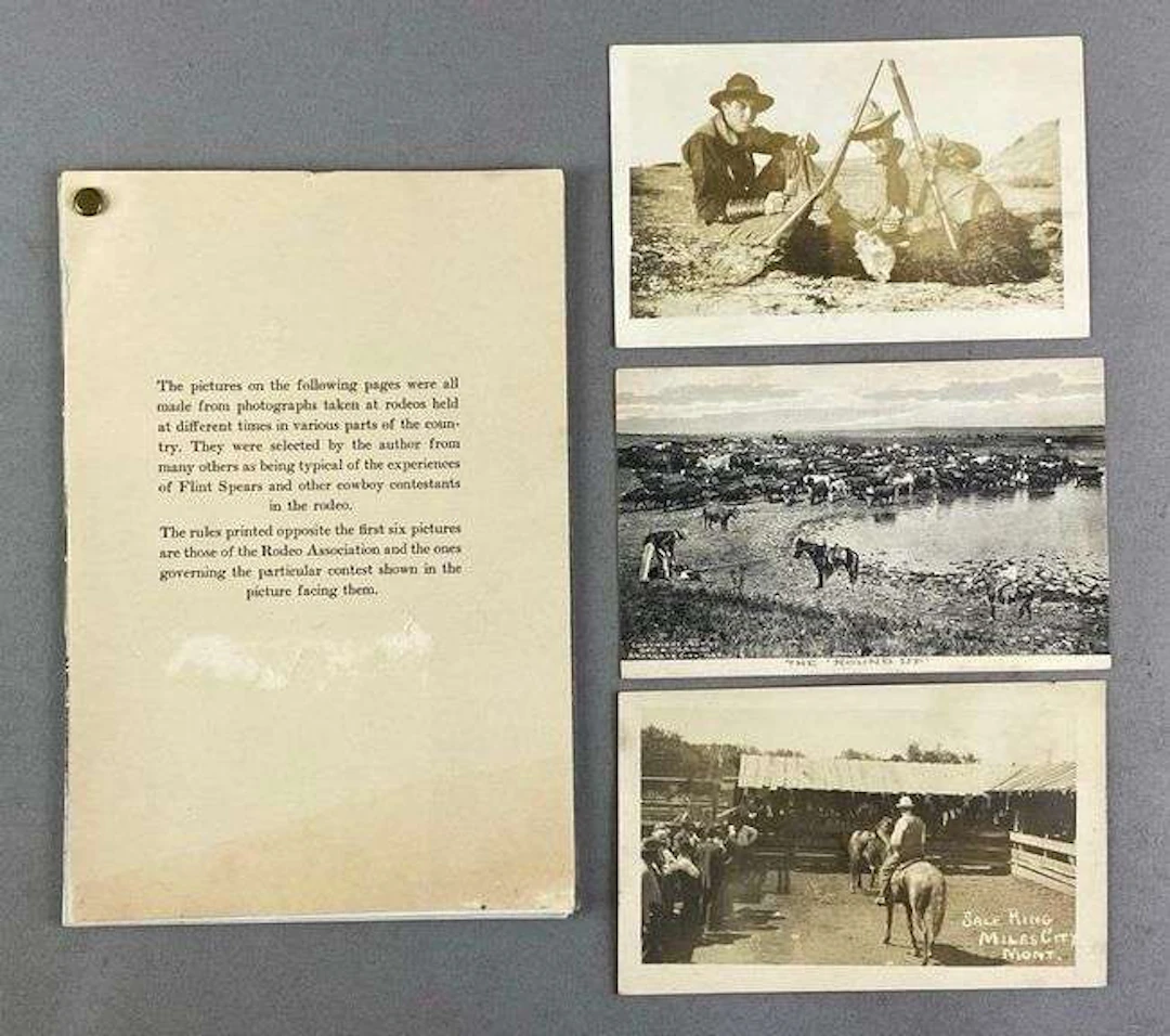 Group of 4 Rodeo Postcards and More