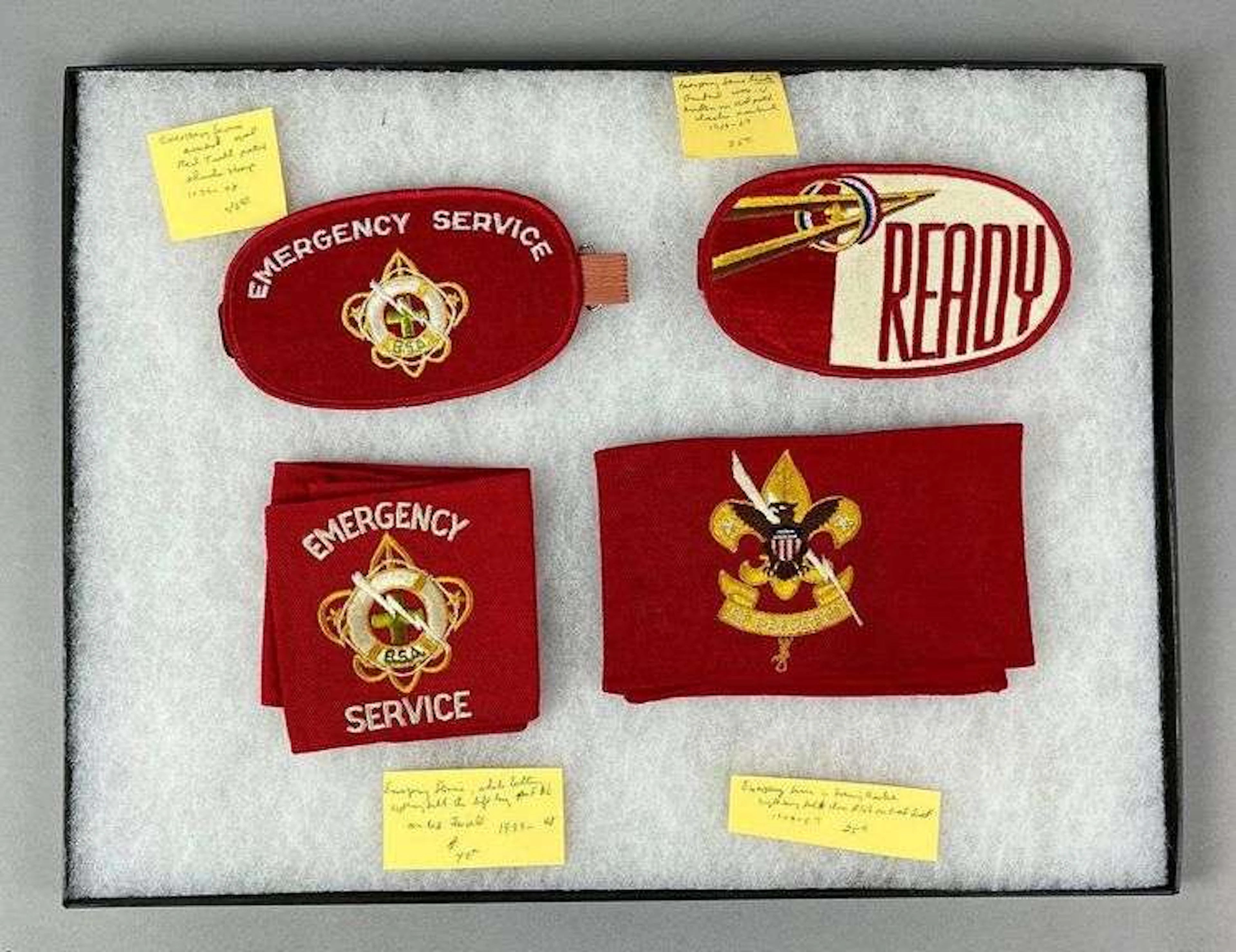 Group of 4 Vintage Boy Scouts of America Emergency ServiceItems