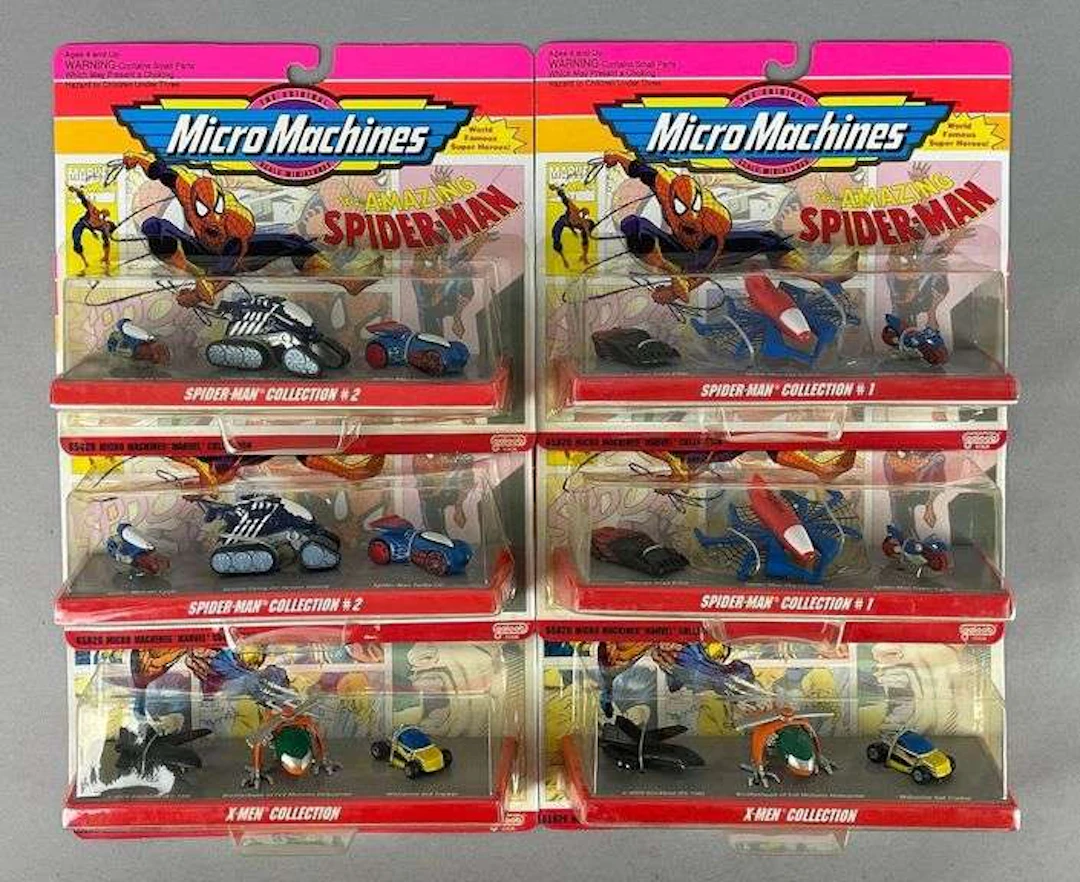 Group of Galoob Micro Machines Marvel Collection Die-Cast Sets